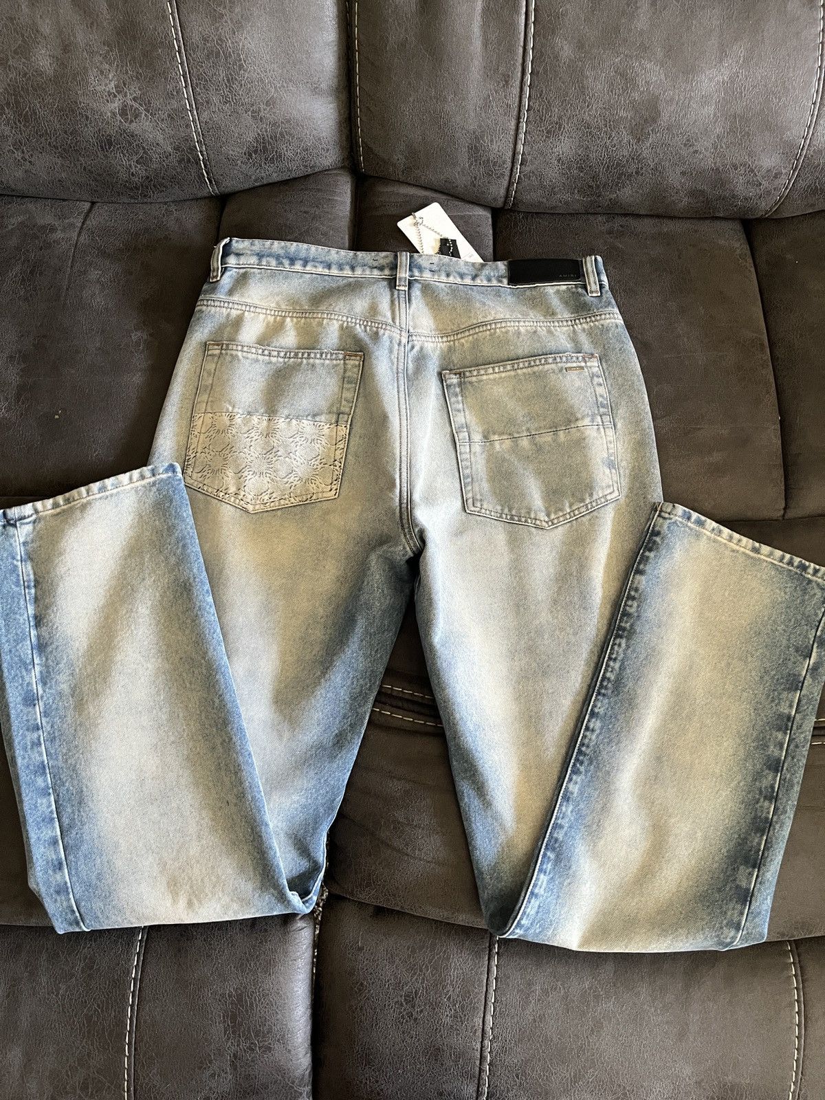 Amiri AMIRI MA Quad Cuff Straight Denim Jean sz31 Size US 31 - 3 Thumbnail