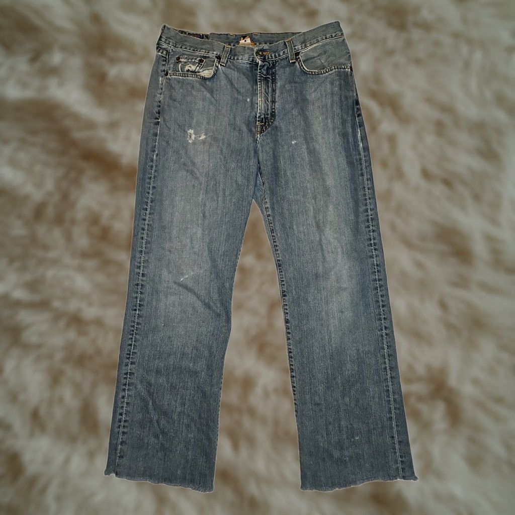 Lucky Brand VINTAGE Lucky Brand Jeans Bootcut Men 33 Blue 90s Distressed USA 2-Pack/2-Pair Size US 33 - 1 Thumbnail