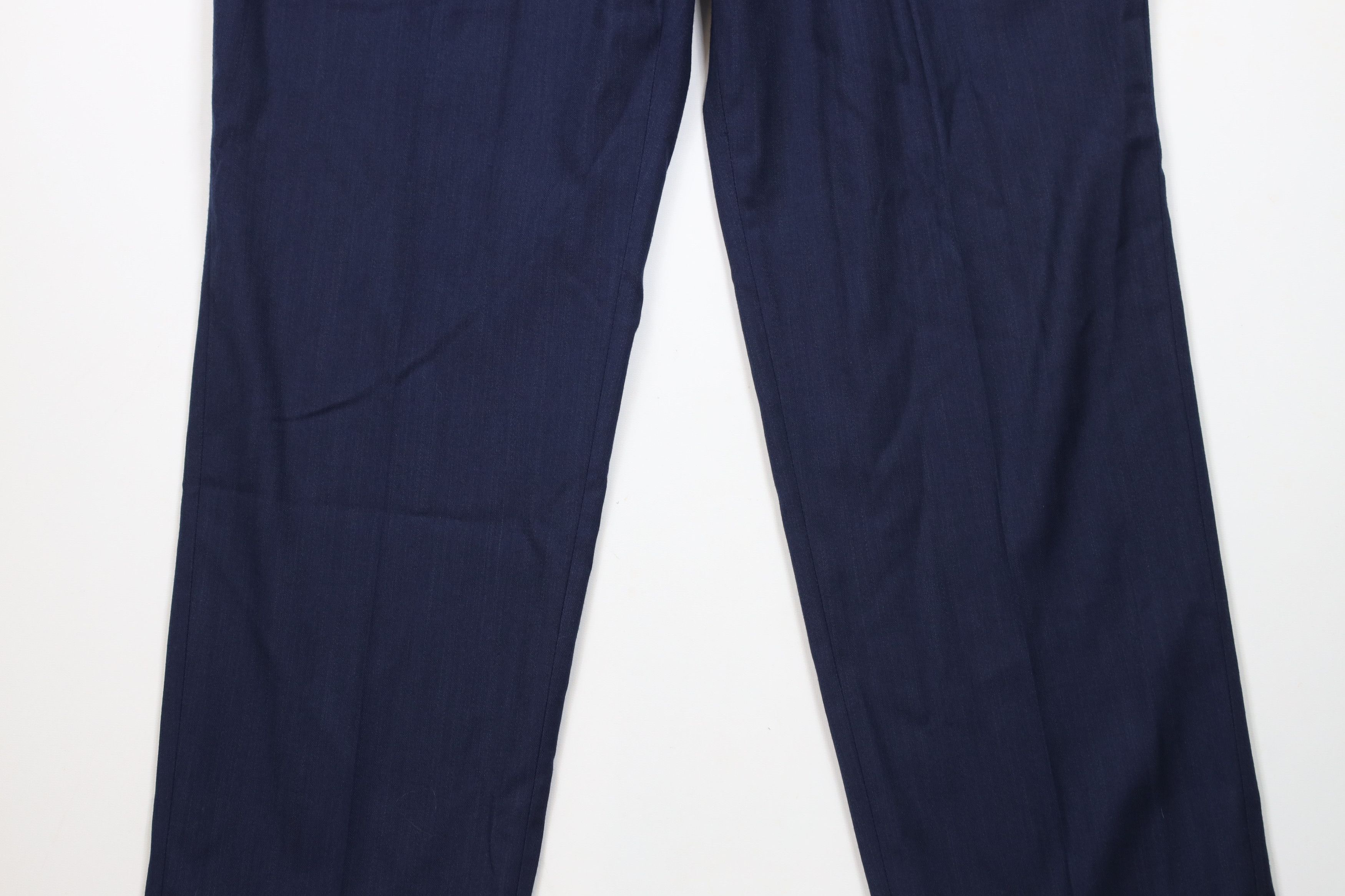 Ralph Lauren × Vintage Vintage Ralph Lauren Blend Pleated Wide Leg Chino Pants Blue Size US 38 / EU 54 - 3 Thumbnail