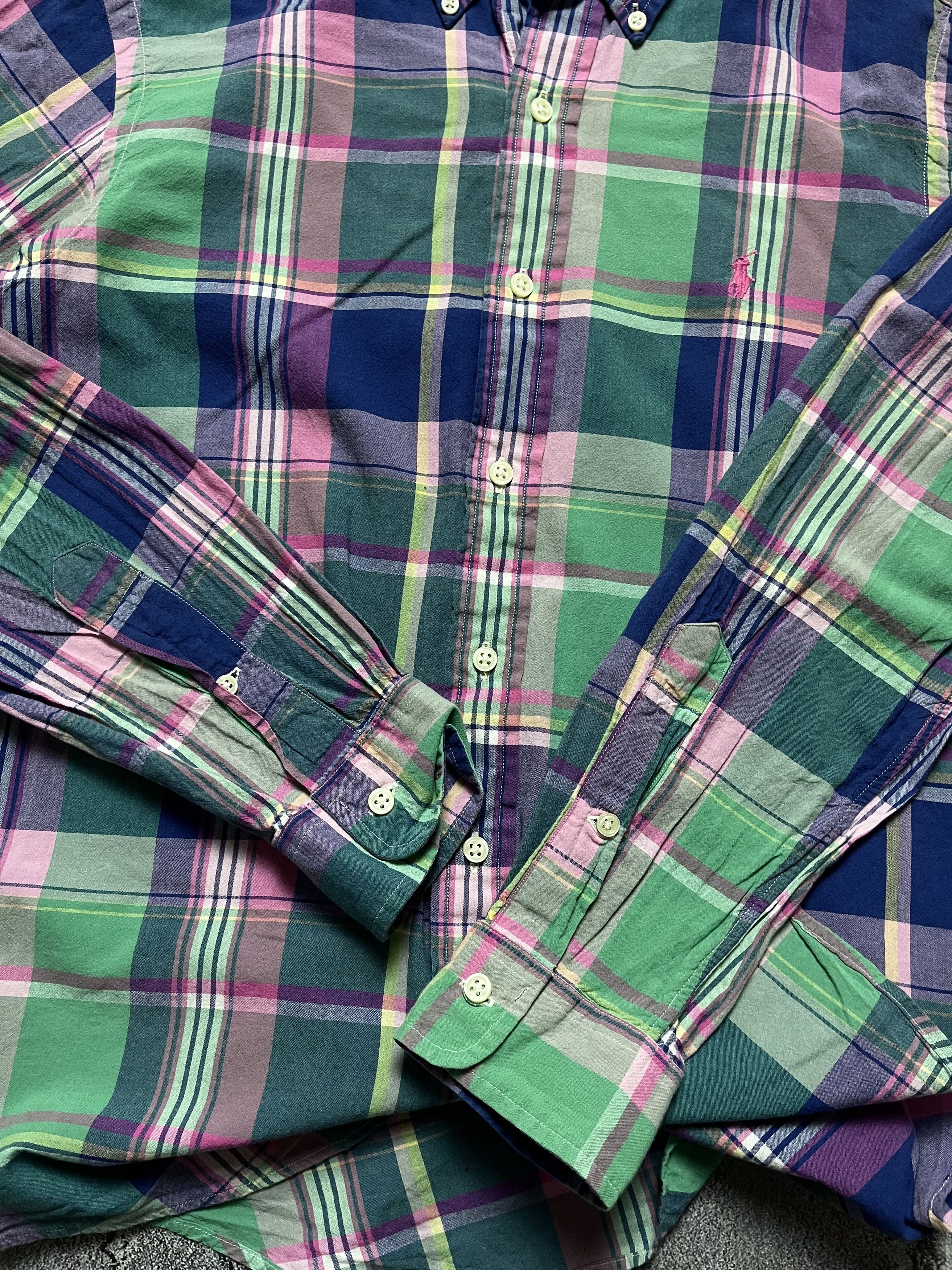 Polo Ralph Lauren Vintage Shirt Button Up Ralph Lauren Big Logo Striped Casual Size US S / EU 44-46 / 1 - 4 Thumbnail