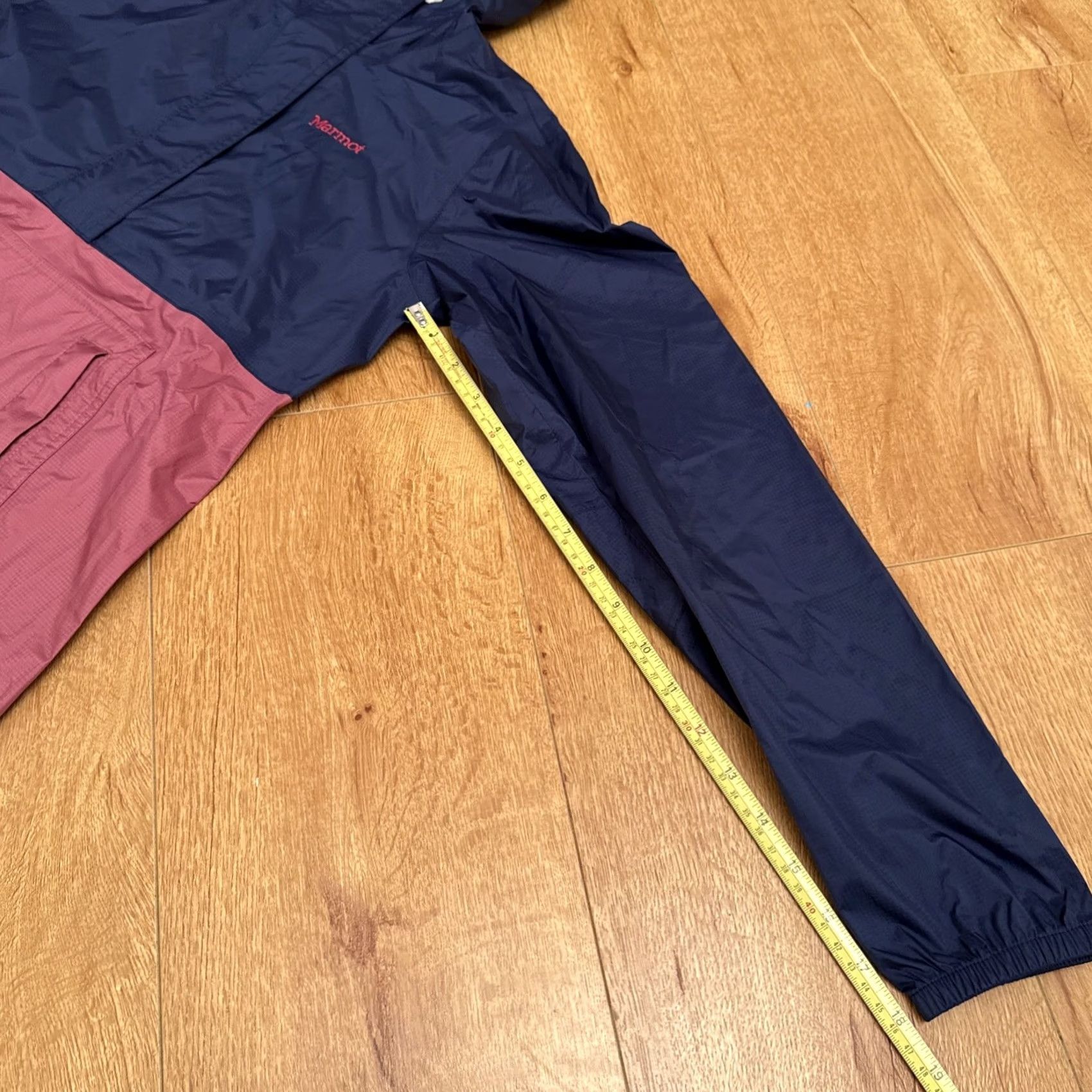 Marmot Marmot PreCip Eco Hooded Packable Rain Jacket Navy Blue Pink Half Zip XS Jacket Teens L Blue Hooded Rainwear Mens? Size L / US 10 / IT 46 - 6 Thumbnail