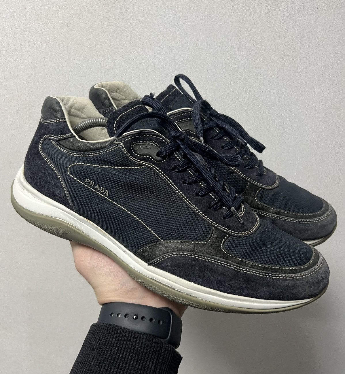 Prada Vintage Prada Blue American Cup Luxury Sneakers Size US 9 / EU 42 - 1 Thumbnail