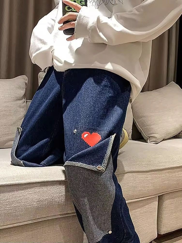 Japanese Brand × Vintage Cargo Jeans Men Big Pocket Loose Size US 32 / EU 48 - 2 Thumbnail