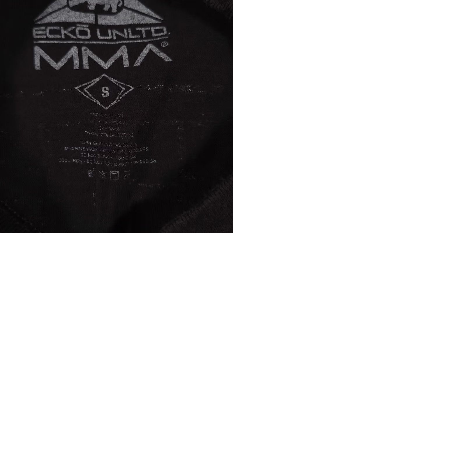 Ecko Unltd. Ecko Unltd. Unlimited MMA T Shirt Mens Small Black Double Sided Grunge Size US S / EU 44-46 / 1 - 10 Thumbnail