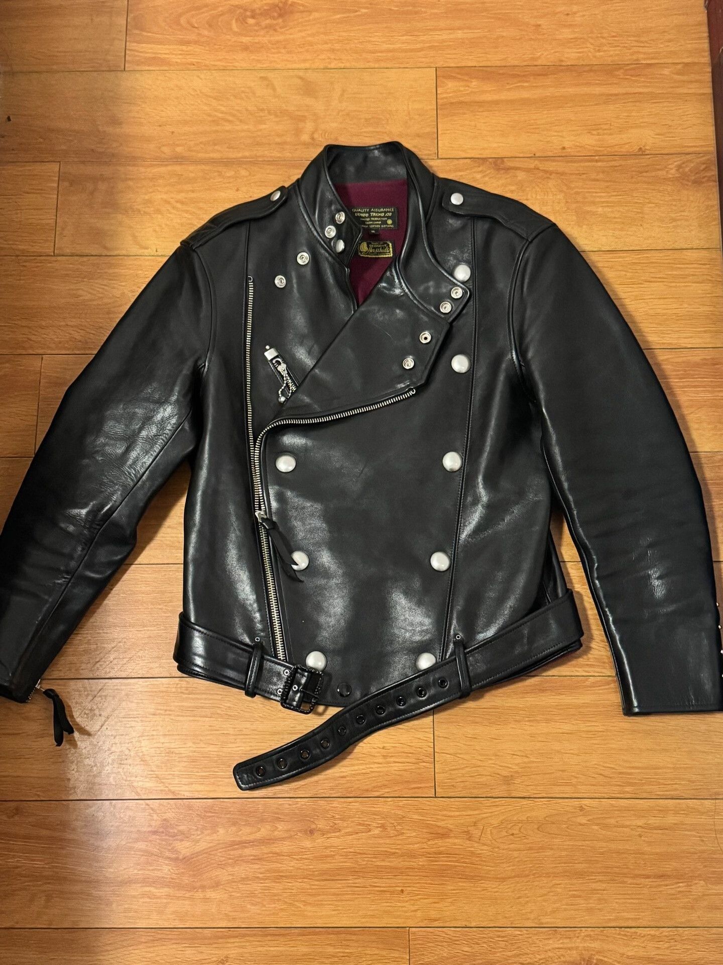 Vintage High-End Black Leather Jacket Size US S / EU 44-46 / 1 - 1 Thumbnail