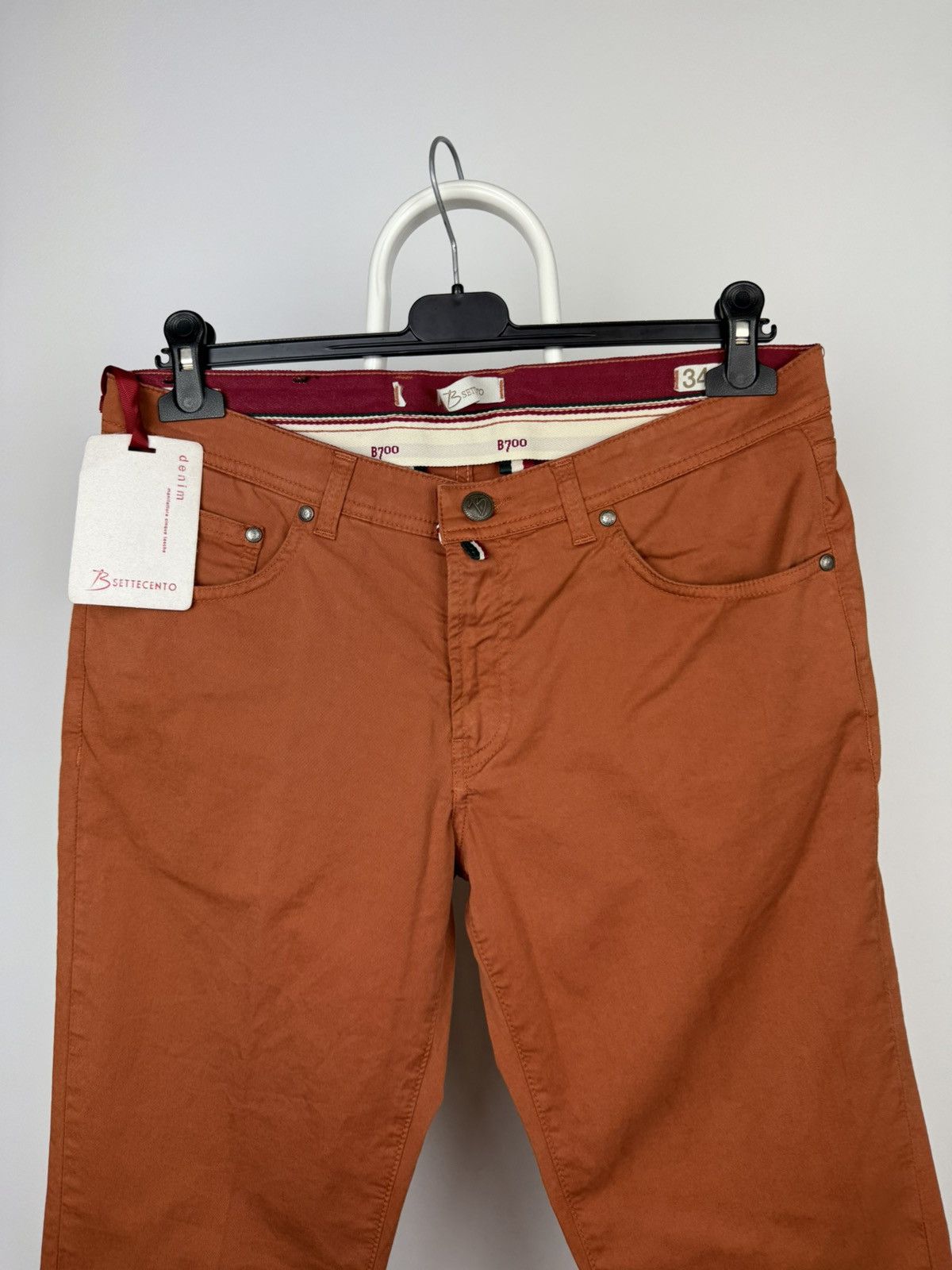 Other New Settecento B700 Ricamo Chino Pant Size US 34 / EU 50 - 2 Thumbnail