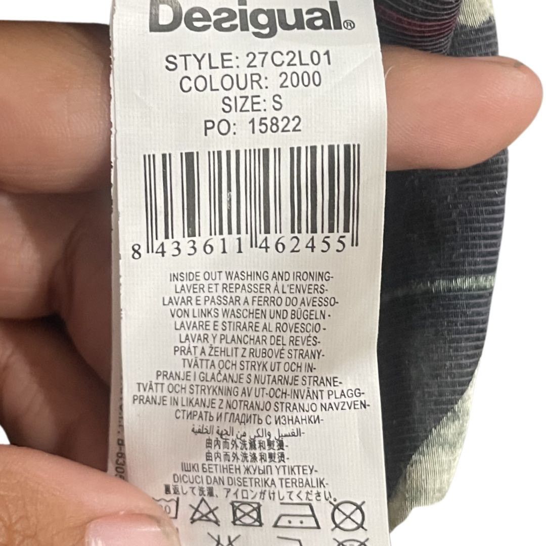 Desigual by Christian Lacroix Patchwork Long Sleeve Button up Blouse Size S / US 4 / IT 40 - 4 Thumbnail