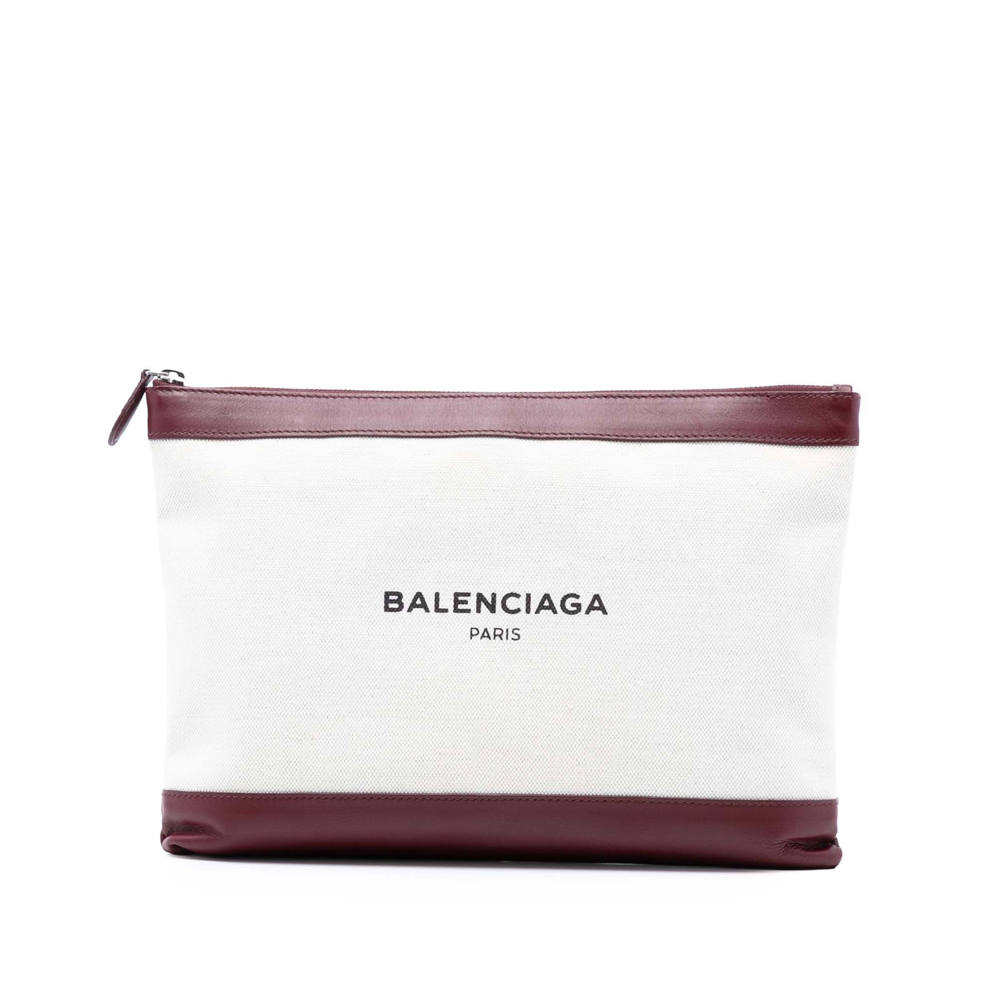 Balenciaga Balenciaga M Canvas Navy Clip Clutch Size ONE SIZE - 1 Thumbnail