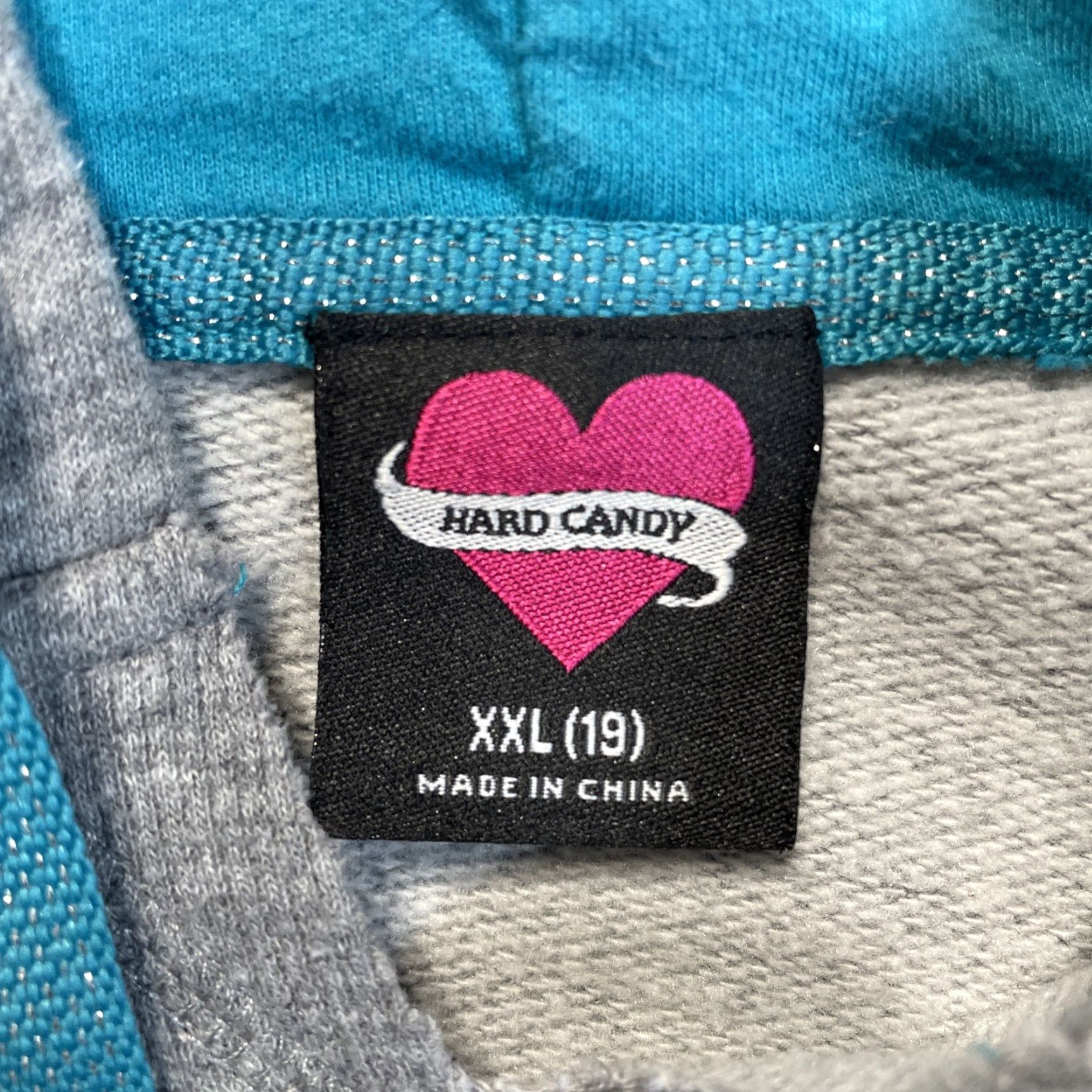 Vintage VINTAGE Hard Candy Hoodie Women Junior 2XL Gray Pullover Activewear Size XXL / US 16-18 / IT 52-54 - 2 Thumbnail