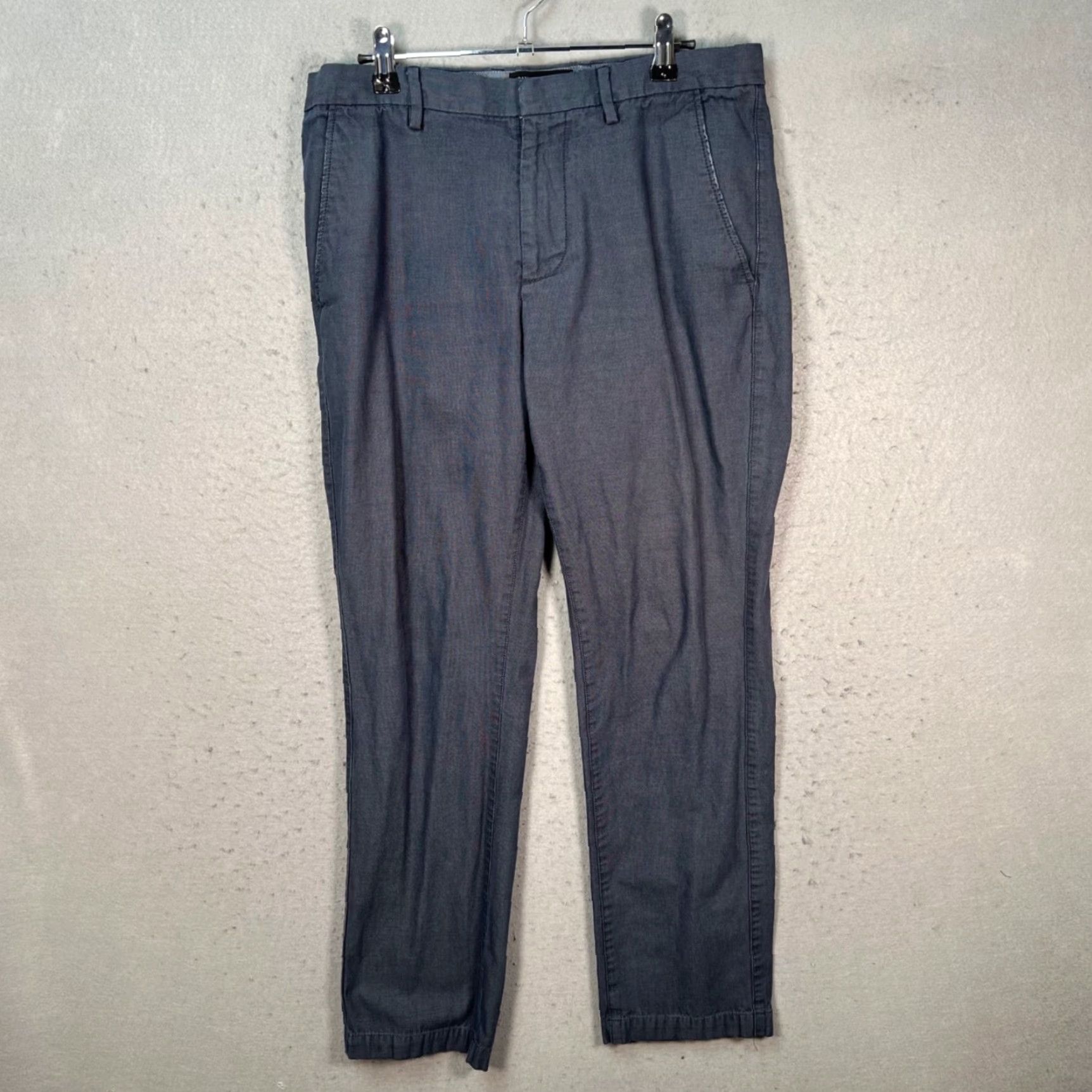 Banana Republic Banana Republic Kentfield Mens Pants Slim Chino Flat Front 31 31x28 Blue Cotton Casual Vintage No Womens Mens? Size US 31 - 2 Thumbnail