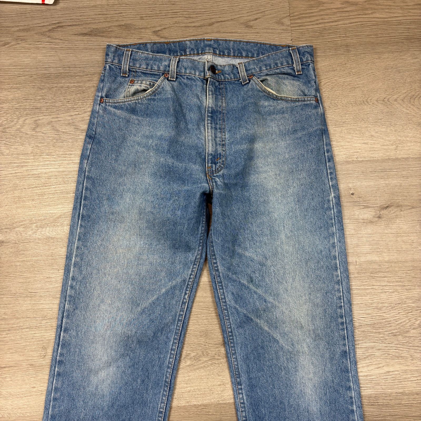 Levi's × Vintage Vintage 80s Levi's 505 Orange Tab Straight Leg Jeans 36x30 Size US 36 / EU 52 - 4 Thumbnail