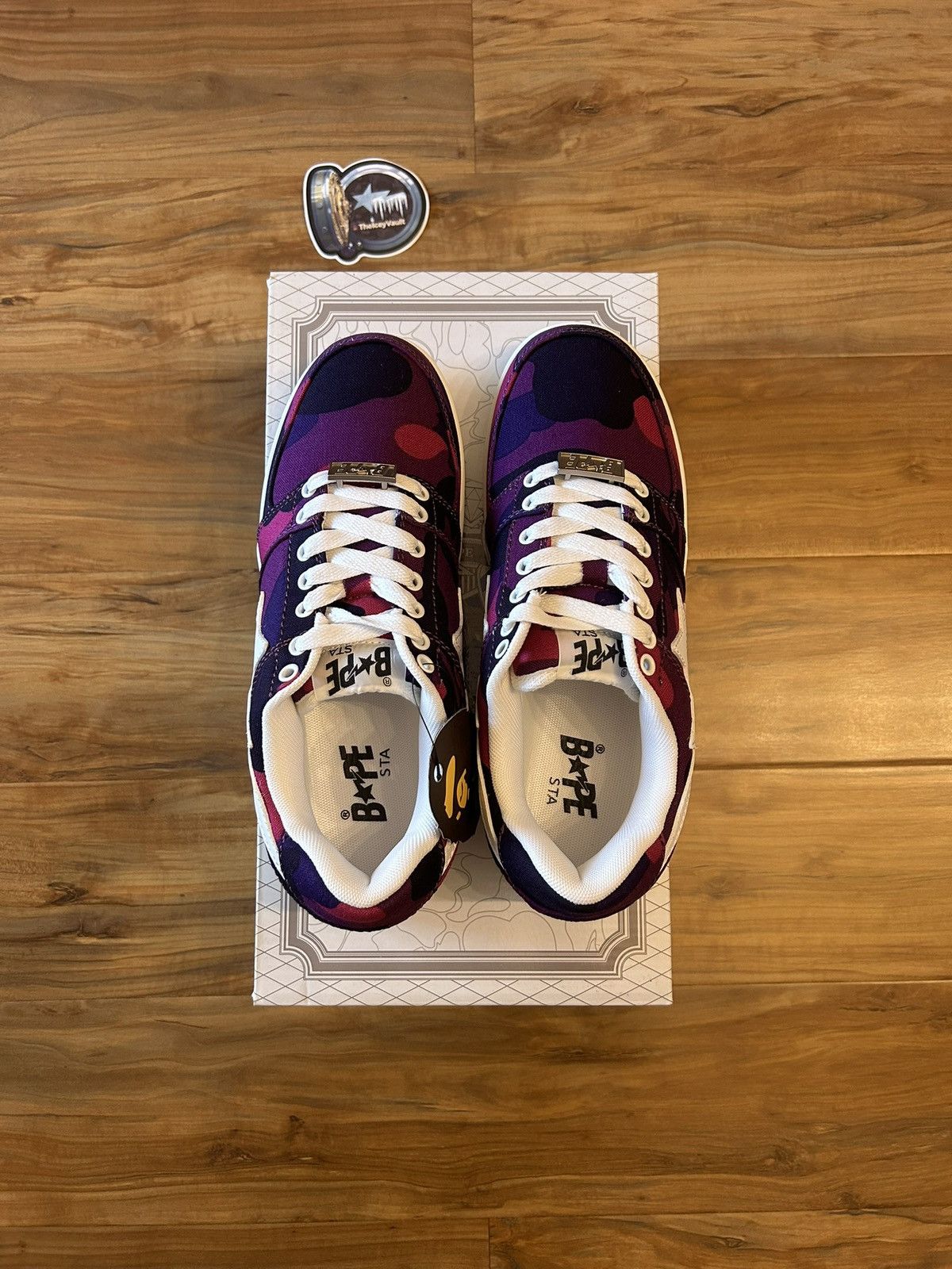 Bape NEW Bape Purple Color Camo Bapestas Size US 8 / EU 41 - 4 Thumbnail