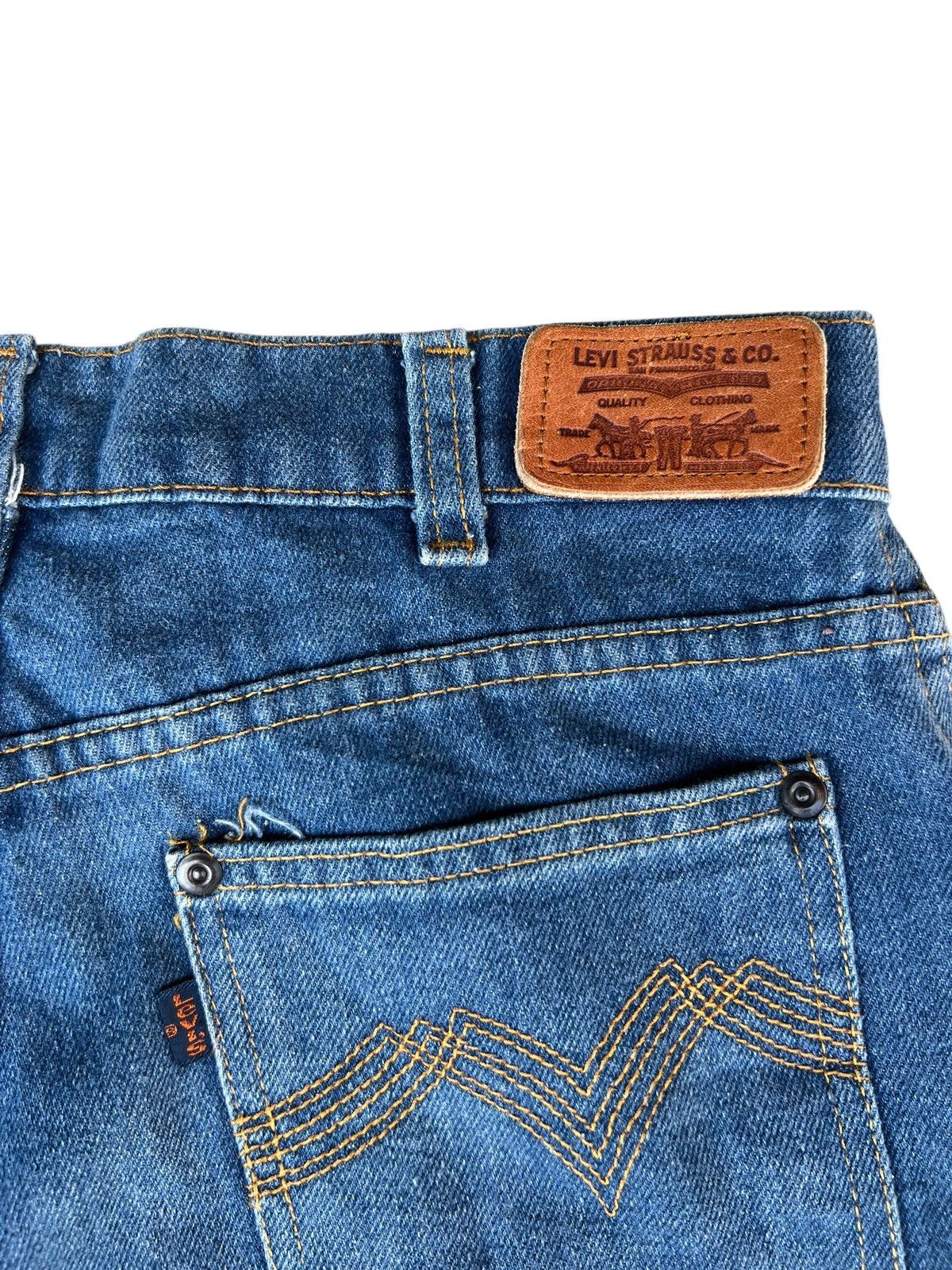 Levi's Vintage 70s Levi’s Movin On Jeans Blue Tab Flare Denim Jeans Size US 30 / EU 46 - 18 Thumbnail