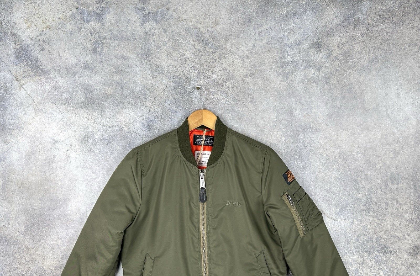 Schott NWT Schott MA-1 Army Type U Nylon Bomber Jacket Size S / US 4 / IT 40 - 2 Thumbnail