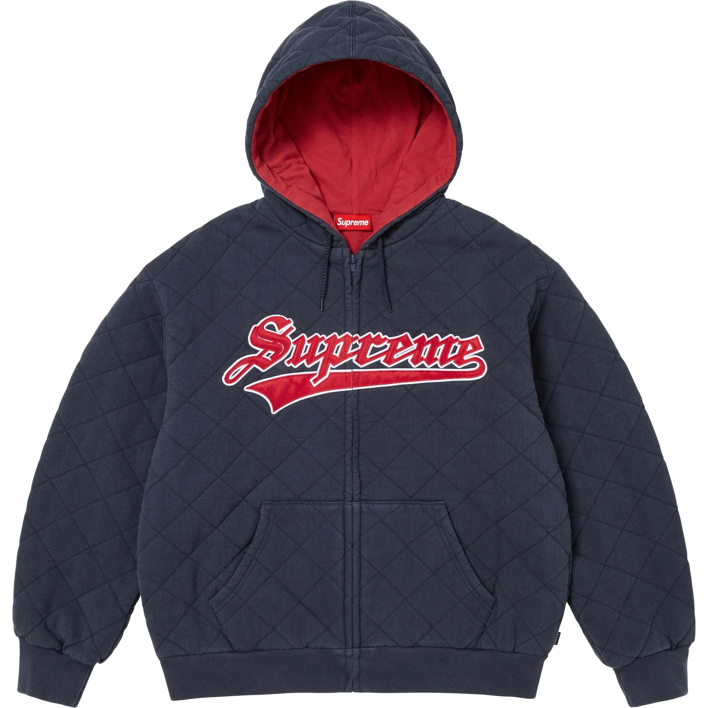 Supreme Supreme Pilled Zip Up Hooded Sweatshirt (Blue) | Grailed
