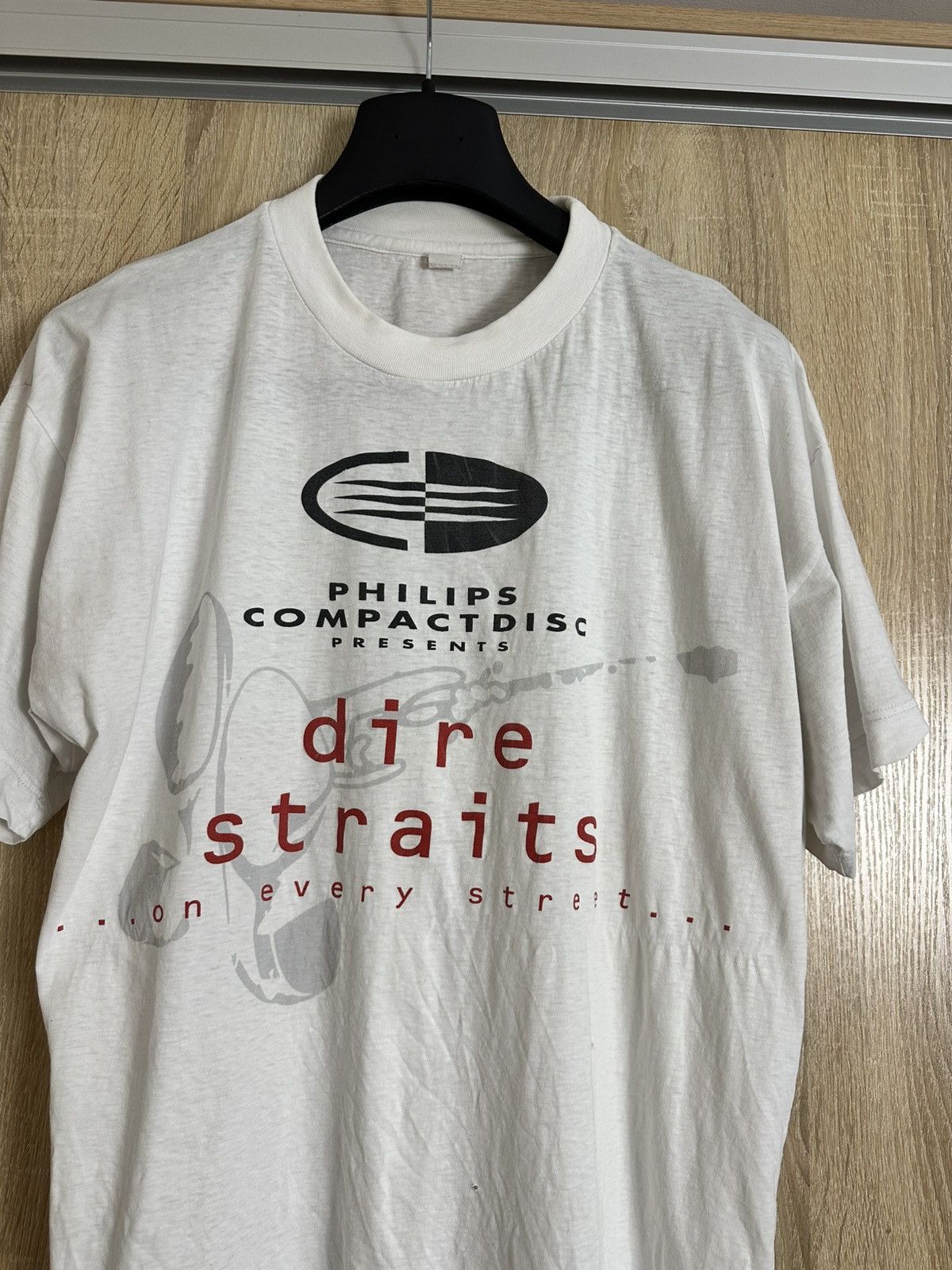 Vintage 🔥 1991 Dire Straits On Every Street Rock Band T Shirt Album Size US L / EU 52-54 / 3 - 2 Thumbnail