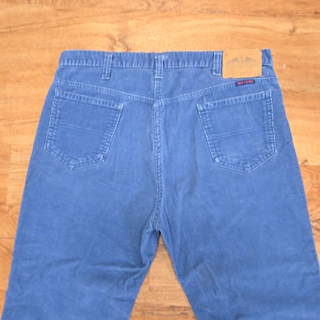 Vintage Vintage Dakota Corduroy Pants Blue Straight Leg W36 70s Size US 36 / EU 52 - 3 Thumbnail