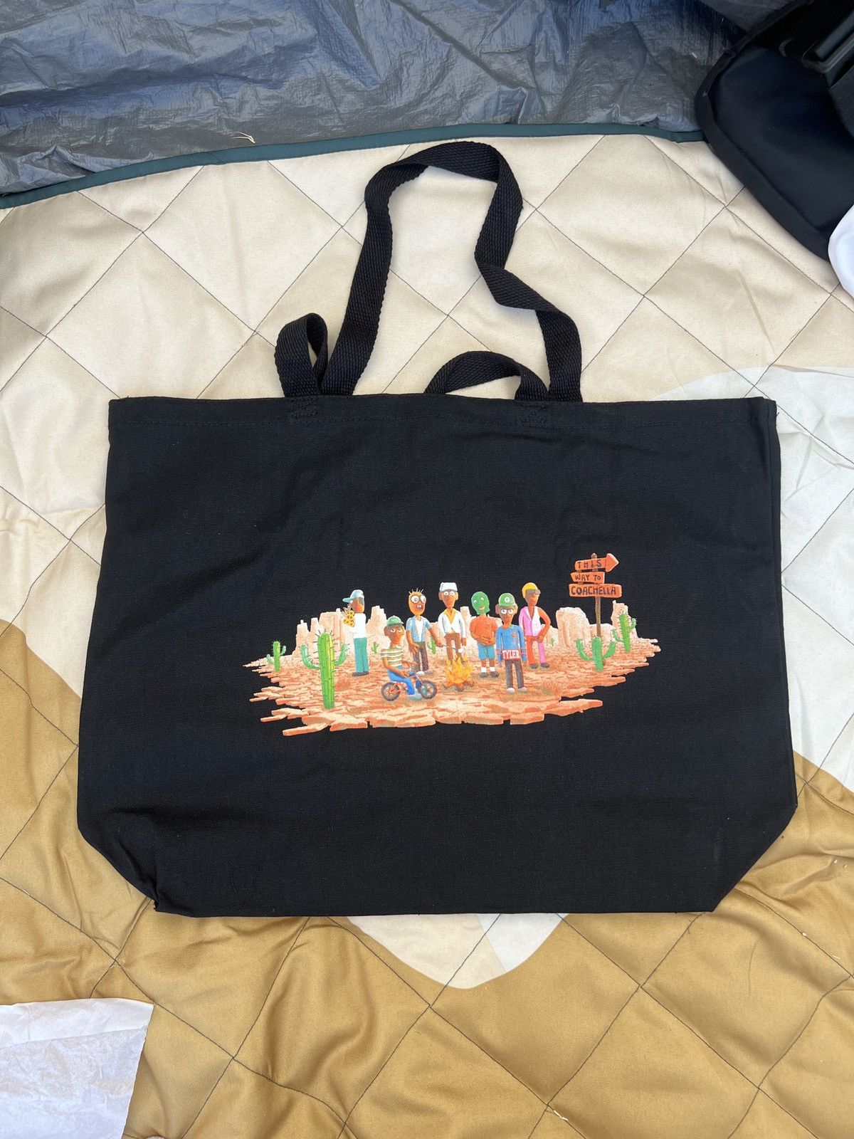 Golf Wang Tyler the Creater Coachella 2024 Golf Wang Black Tote Bag ...