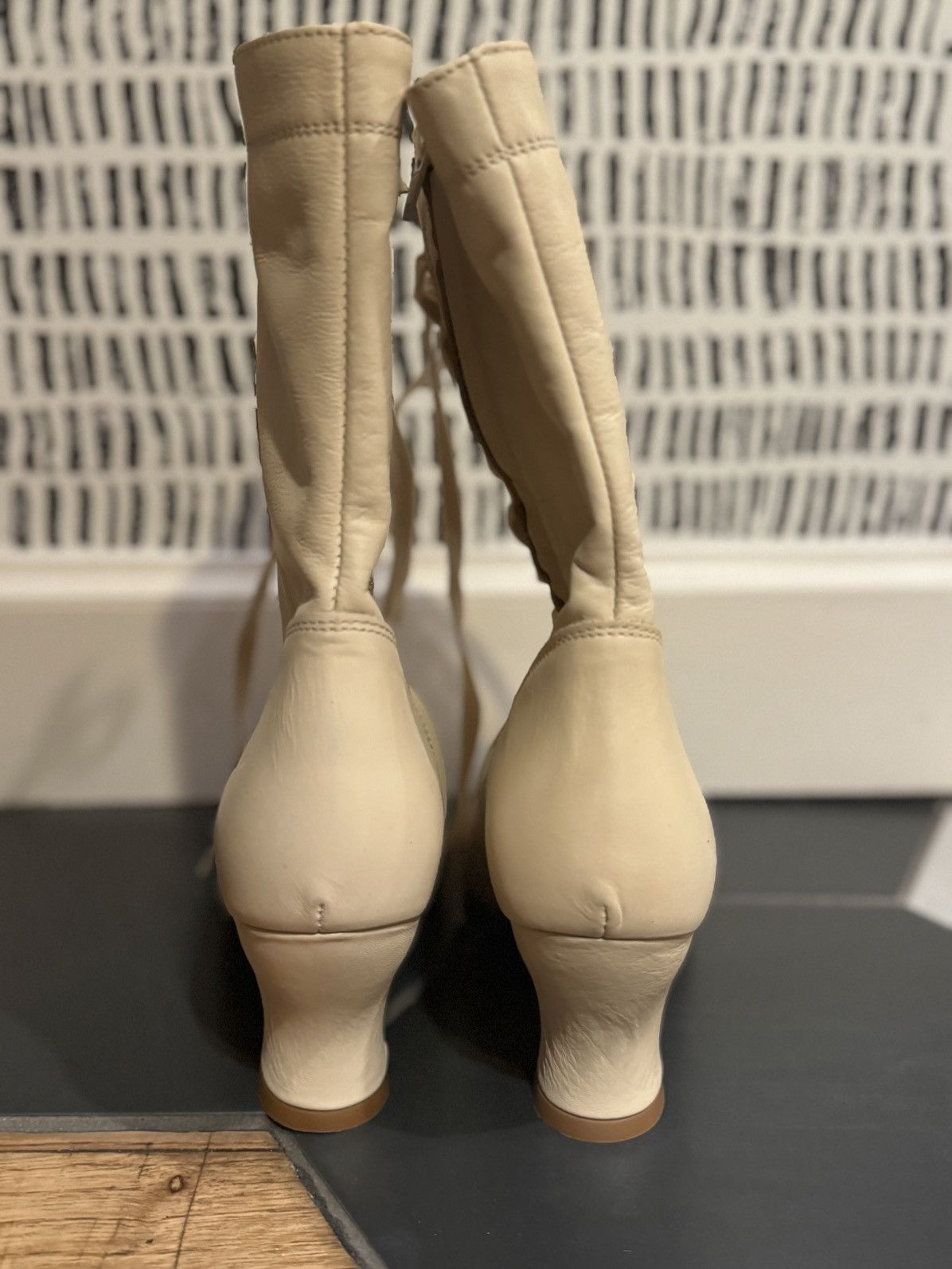 Other New RUMPF The Cambridge Boot LeRoi Heel Bixby Beige 7.5 38 Size US 7.5 / IT 37.5 - 4 Thumbnail