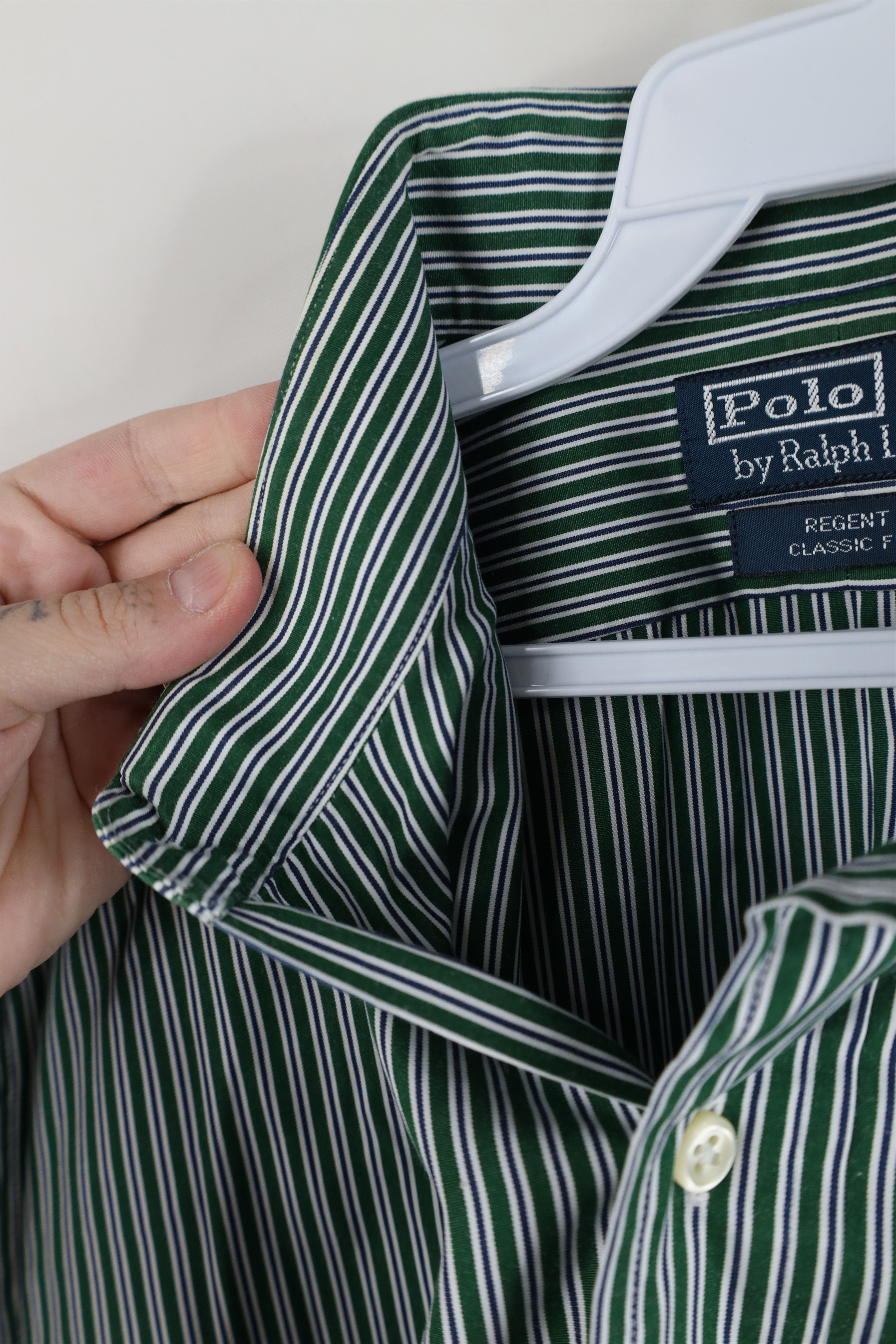 Ralph Lauren Vintage 90s Ralph Lauren Classic Fit Striped Button Shirt Size US M / EU 48-50 / 2 - 8 Thumbnail