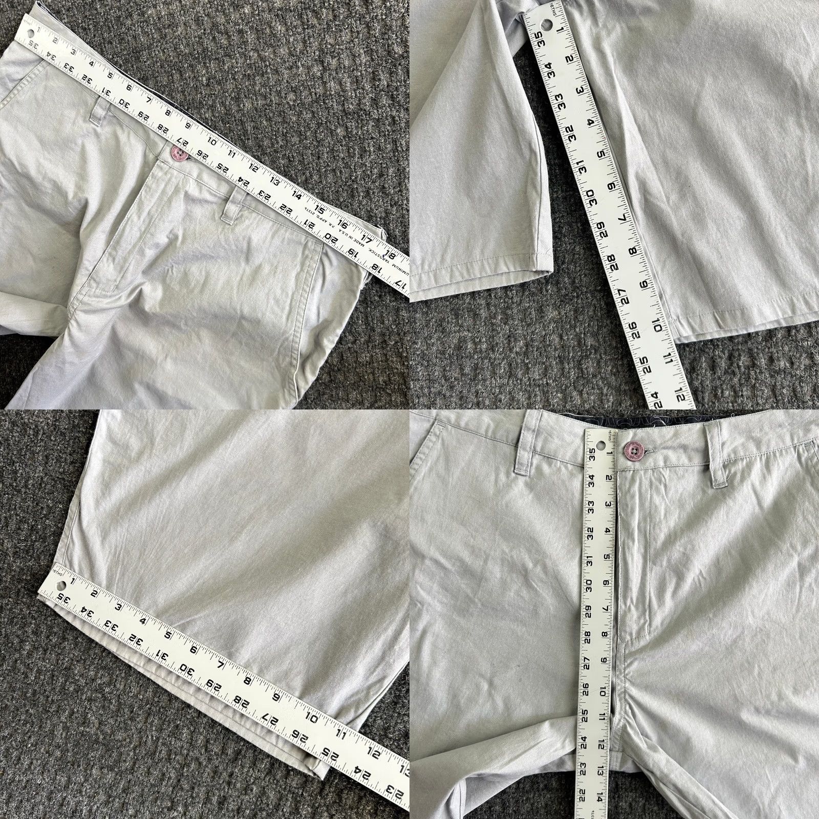 Hurley VINTAGE Hurley Chino Shorts 34 Gray Embroidered Spellout Skater Grunge Surf Men Regular 34 Gray 90s Y2K Vintage? Size US 34 / EU 50 - 8 Thumbnail