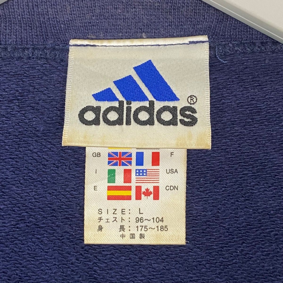 Other Vintage Adidas Sweatshirt Small Embroidery Blue/White Size L Size US L / EU 52-54 / 3 - 7 Thumbnail