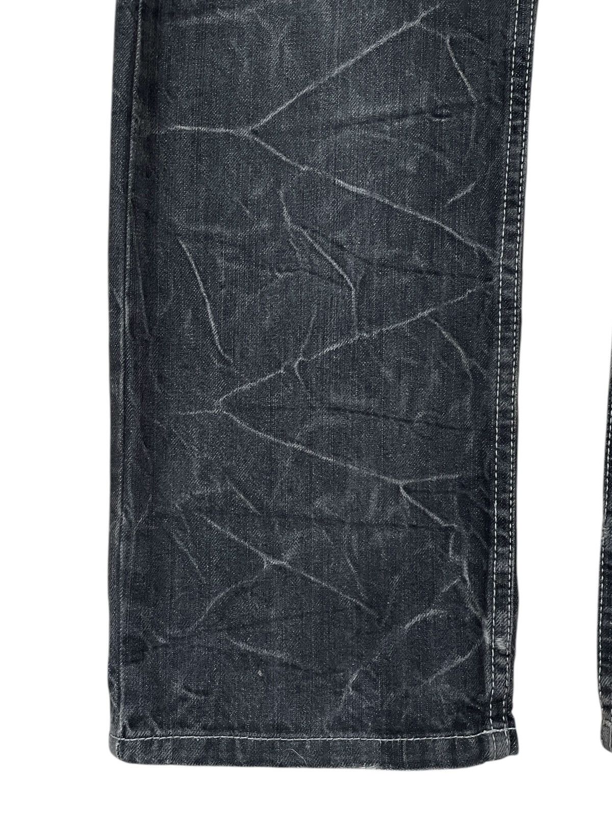 If Six Was Nine × Japanese Brand × Le Grande Bleu (L.G.B.) Vintage Japanese Brand Nylaus Double Waist Jeans 1990s Size US 31 - 5 Thumbnail