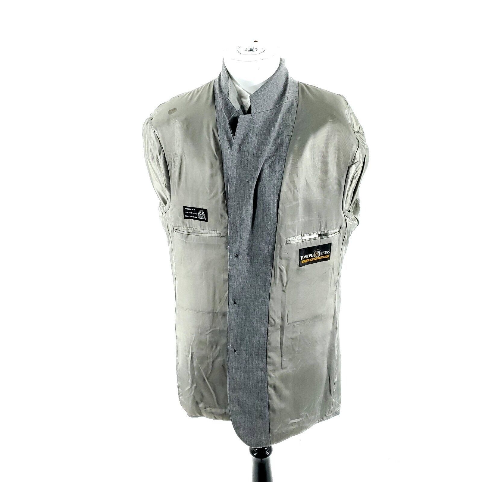 Joseph & Feiss DAMAGED Joseph & Feiss International Wool 3 Button Blazer 44 Size 44R - 11 Thumbnail