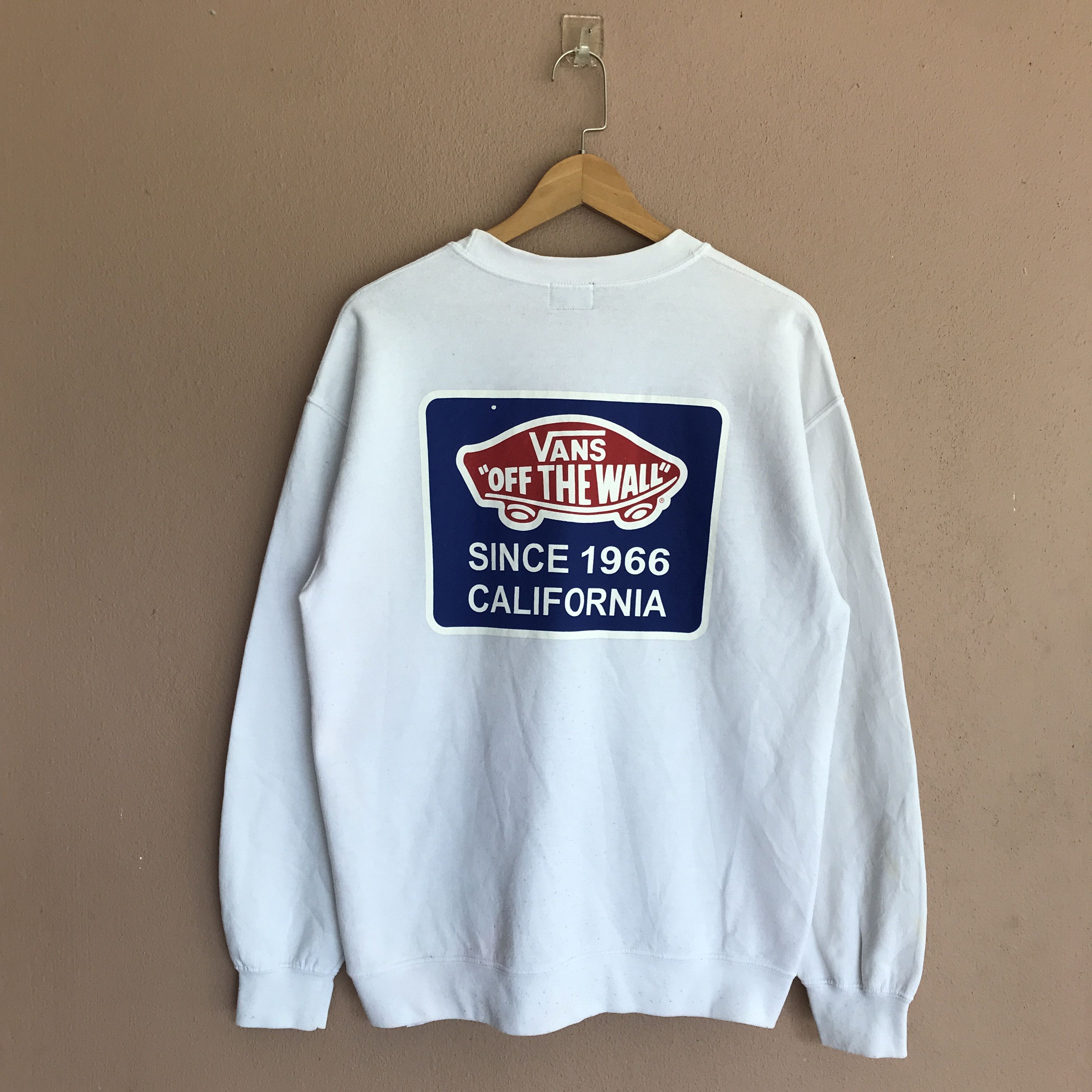 Vans VANS Of The Walls Crewneck White Sweater Size US M / EU 48-50 / 2 - 1 Thumbnail