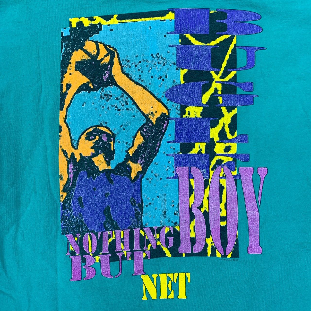 Bugle Boy × Vintage Vintage 90s Bugle Boy Nothing But Net Graphic Tee Size L Size US L / EU 52-54 / 3 - 4 Thumbnail
