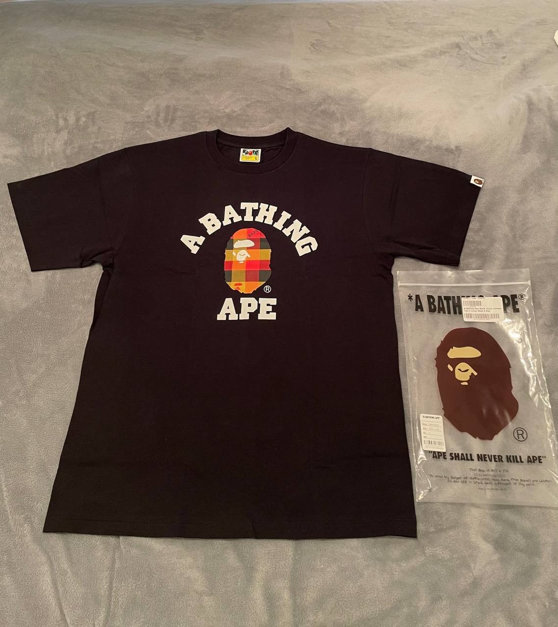 BLOCK CHECK COLLEGE TEE