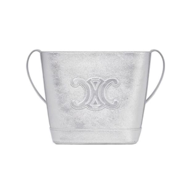 Celine o1bcso1str0725 Size : OS / 10L433 Bucket Bag in Silver Size ONE SIZE - 1 Thumbnail