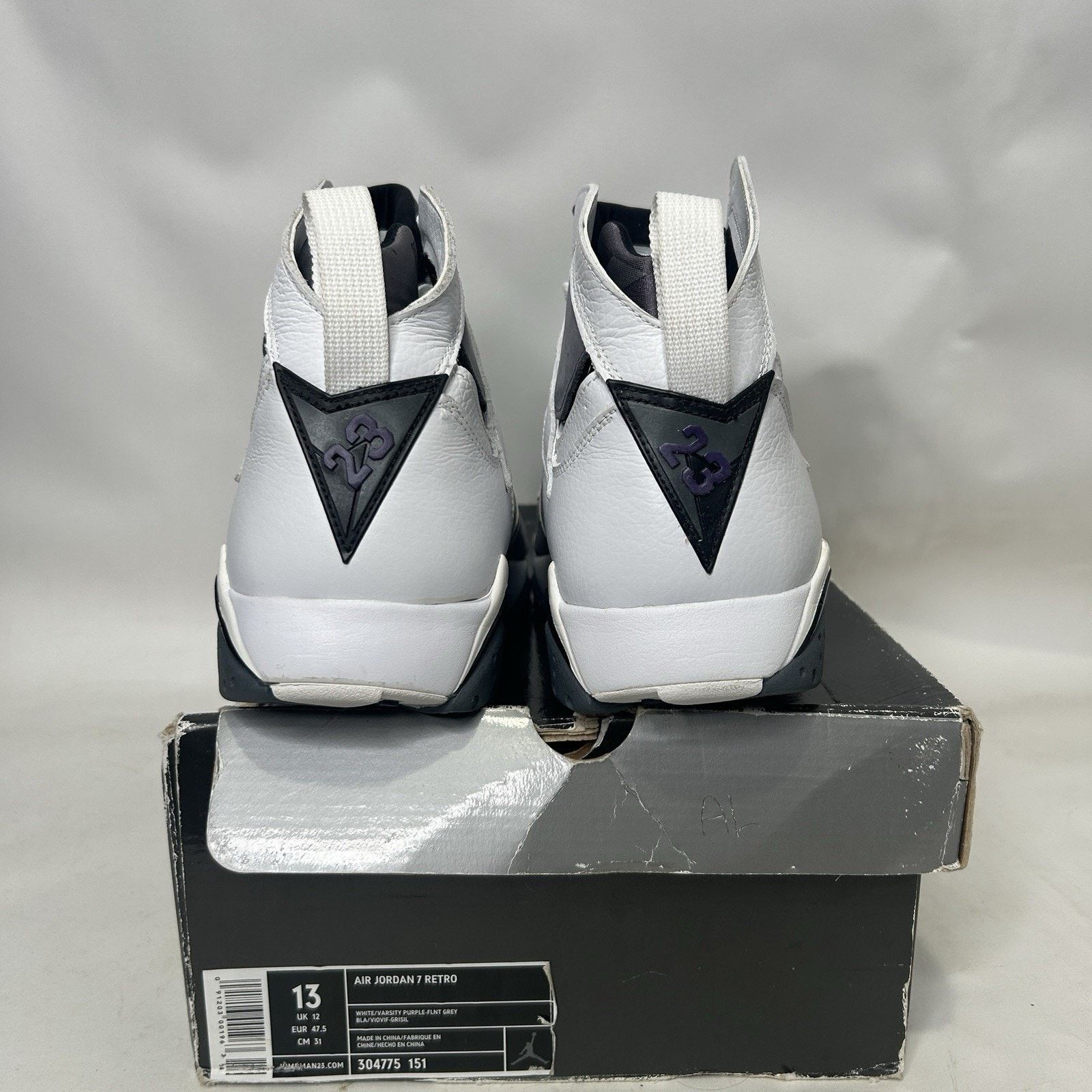 Jordan Brand Nike Air Jordan 7 VII Retro “Flint Grey Purple” (2006) Size US 13 / EU 46 - 5 Thumbnail