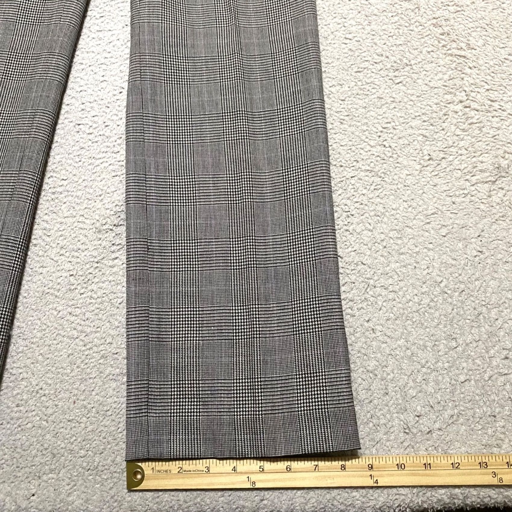 Chaps Chaps Gray Plaid Dress Pants Wide-Leg NWT Women'sSize 4 Office Wool Lined Pockets B J Sz? Size 27" / US 4 / IT 40 - 5 Thumbnail