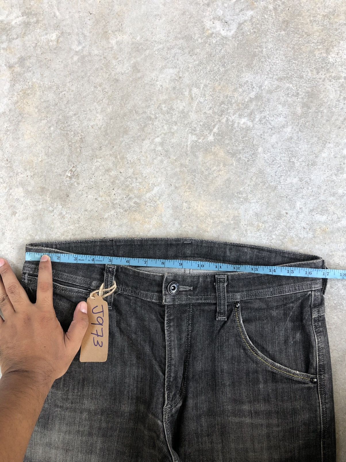 If Six Was Nine Y2k Wrangler Flared Jeans Distressed Jeans Size US 33 - 18 Thumbnail