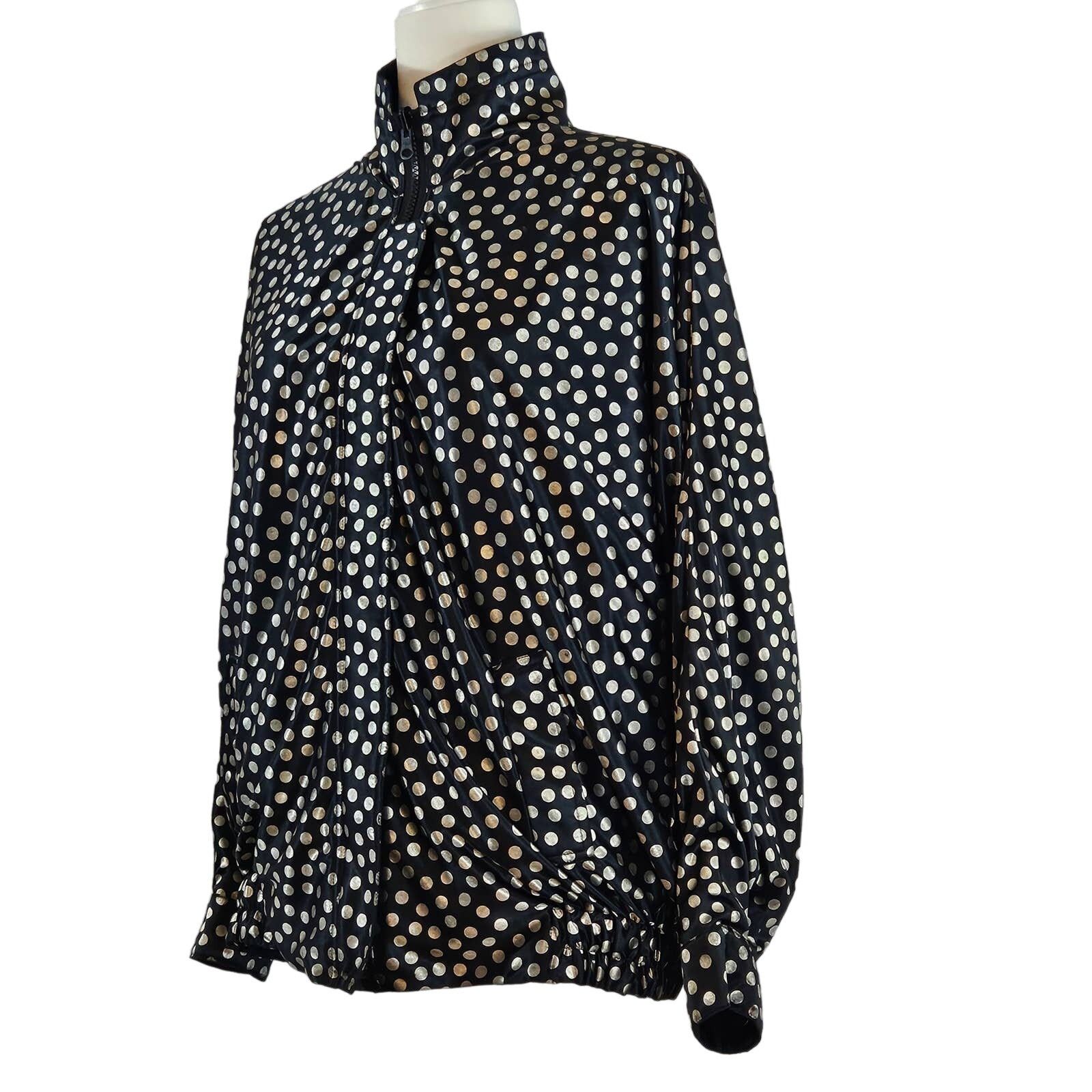 Other VTG EUC 80s Reversible Polka Dot & Solid Jacket Sz. 2XL Size XXL / US 16-18 / IT 52-54 - 8 Thumbnail