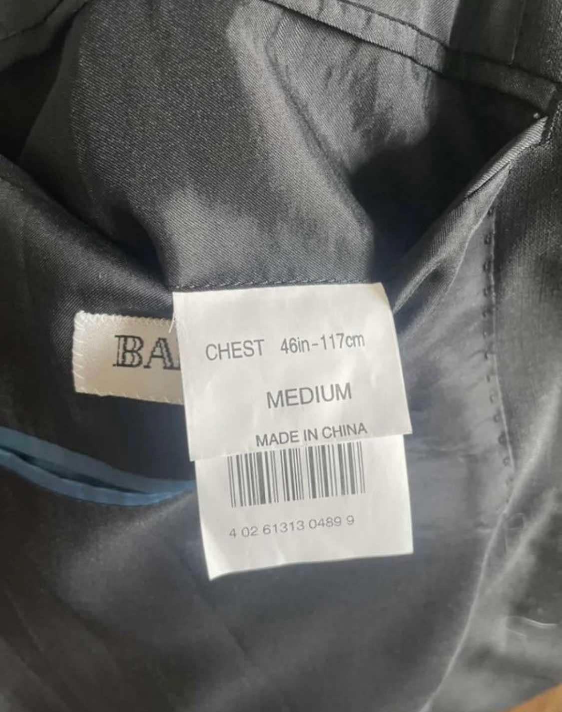 Balmain × Designer Balmain Black Blazer, Minimalist Classic Suit Jacket Size 46R - 8 Thumbnail