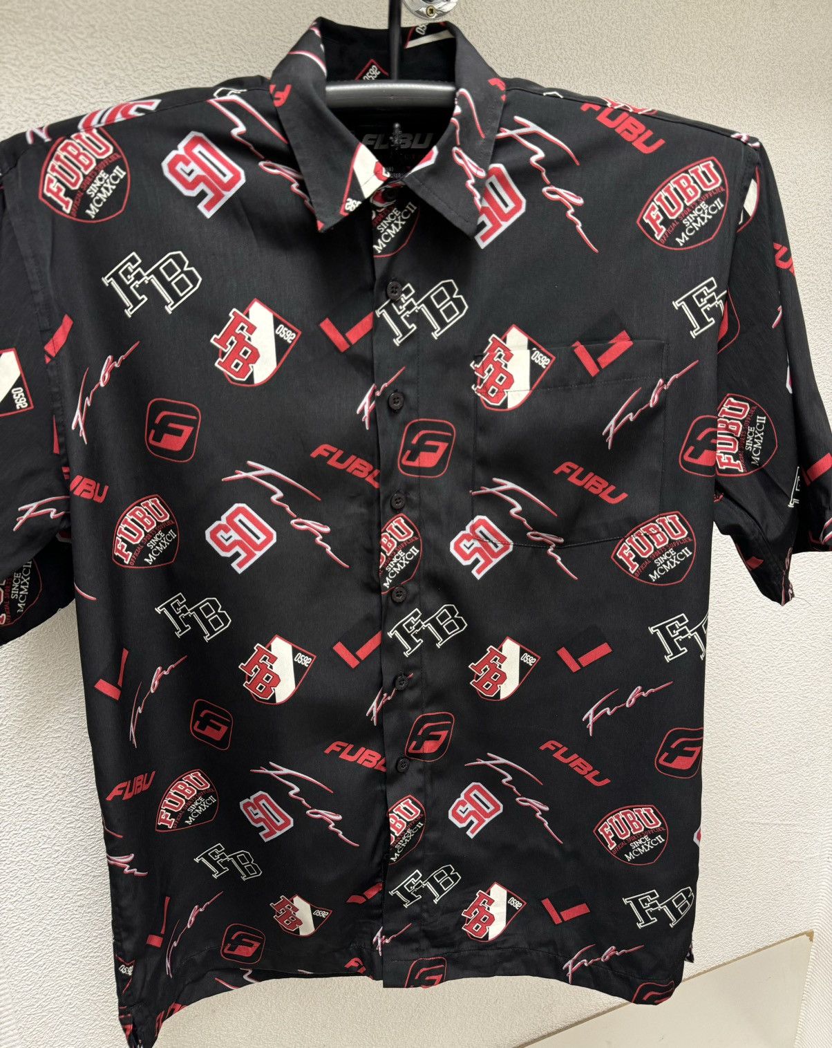 Fubu Fubu fullprint monogram silk shirt L sz Size US L / EU 52-54 / 3 - 5 Thumbnail