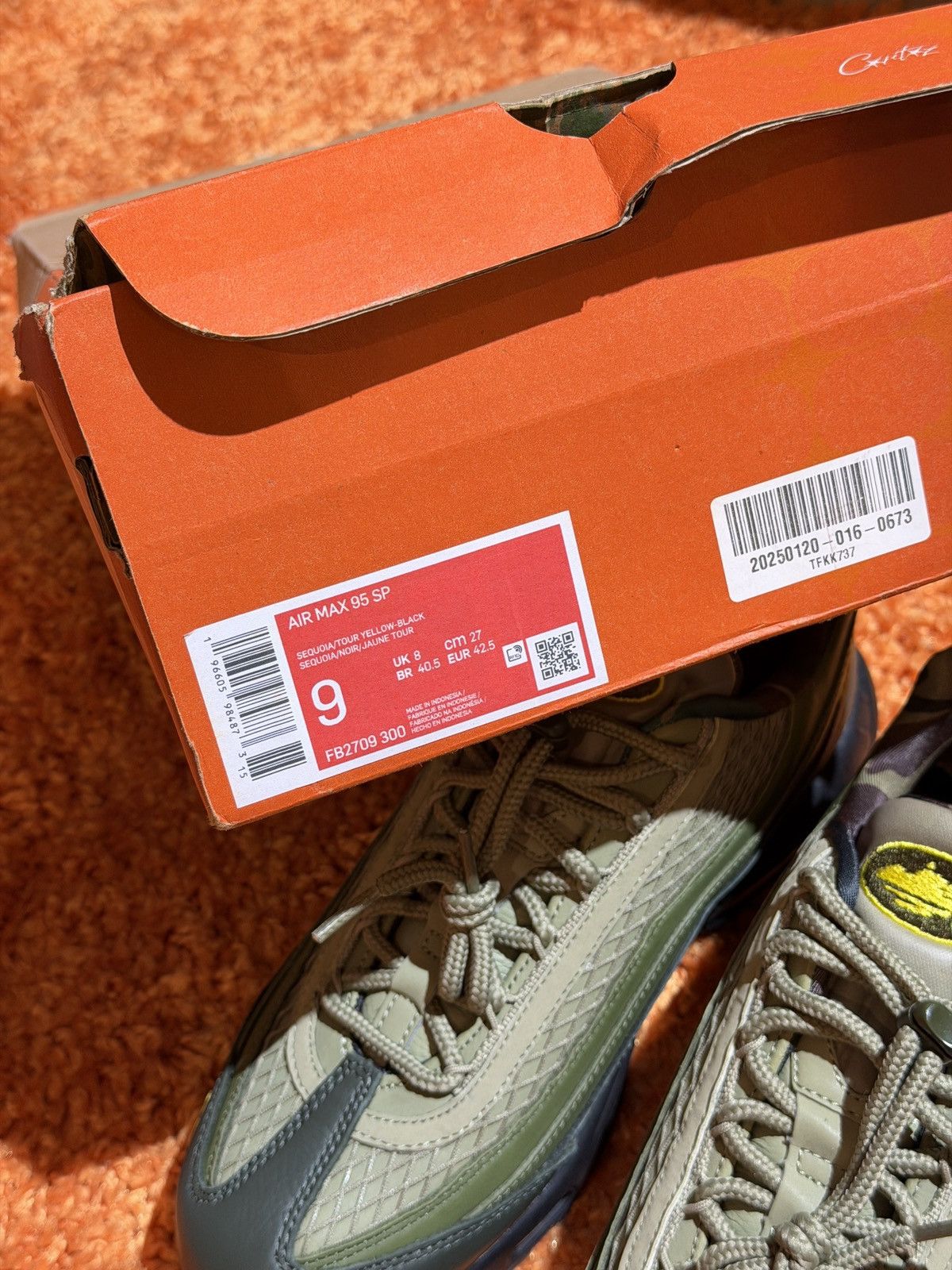 Corteiz × Nike Nike Air Max 95 x Cortiez SP Shoes Size US 9 / EU 42 - 10 Thumbnail