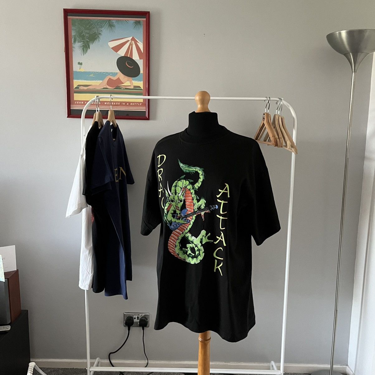 Band Tees × Vintage 90s Queen Dragon Attack fan band tee t shirt Size US L / EU 52-54 / 3 - 6 Thumbnail