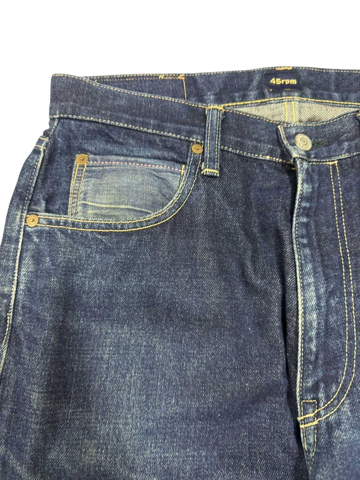 45rpm Vtg🔥90’s 45rpm Studio Straight Cut Indigo Jeans Size US 32 / EU 48 - 10 Thumbnail