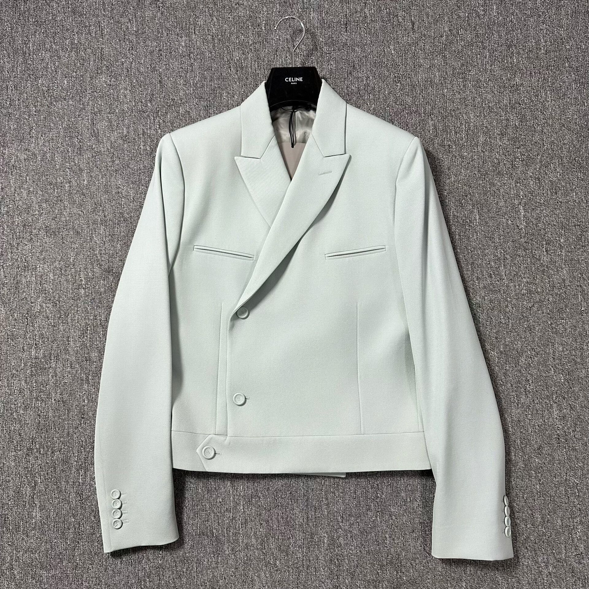 Dior Dior Man Haze Blue Peak Lapel Wool Blazer Size US M / EU 48-50 / 2 - 1 Thumbnail