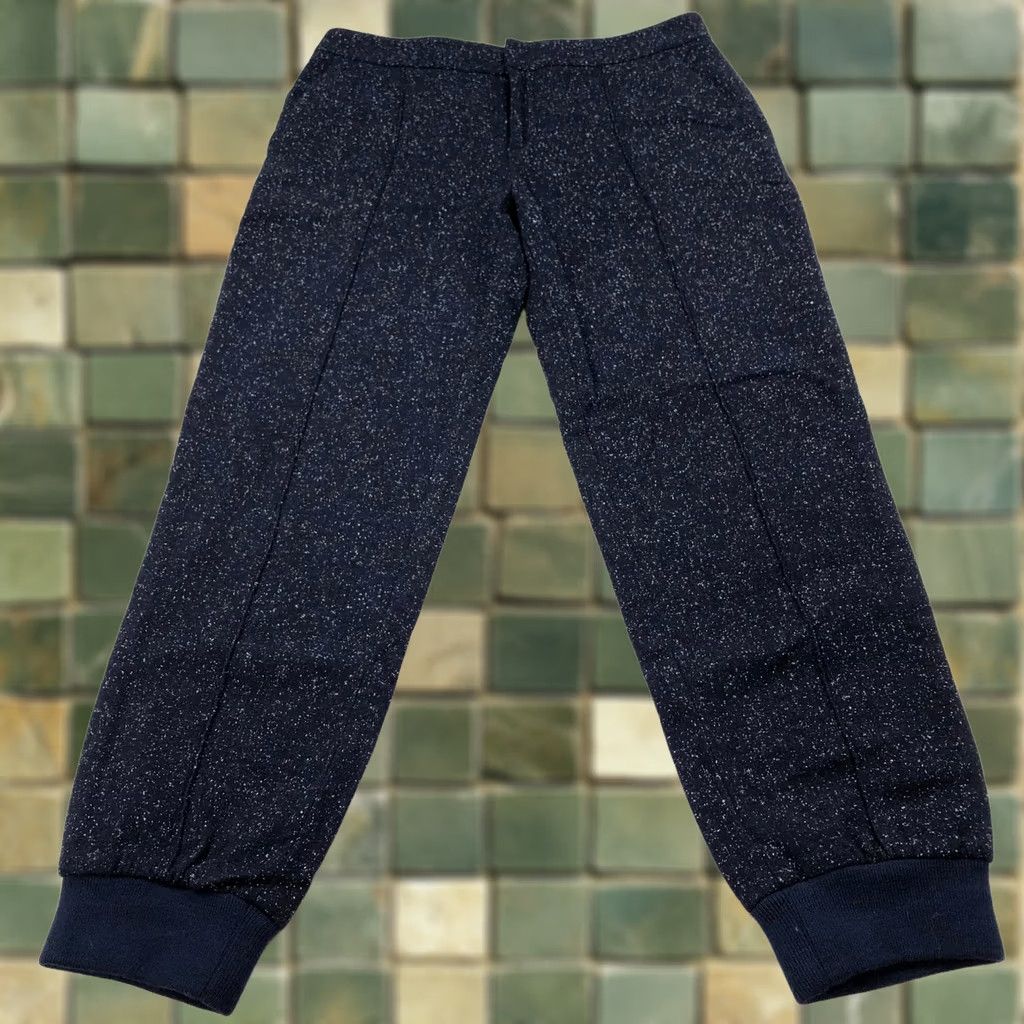 Club Monaco Club Monaco Pants Jogger Mid Rise Wool Silk Blue 0 30W 25L Inseam 25in Pockets Women Modern Straight Front Front Flat Front Pocketed Size 25" / US 0 / IT 36 - 1 Thumbnail