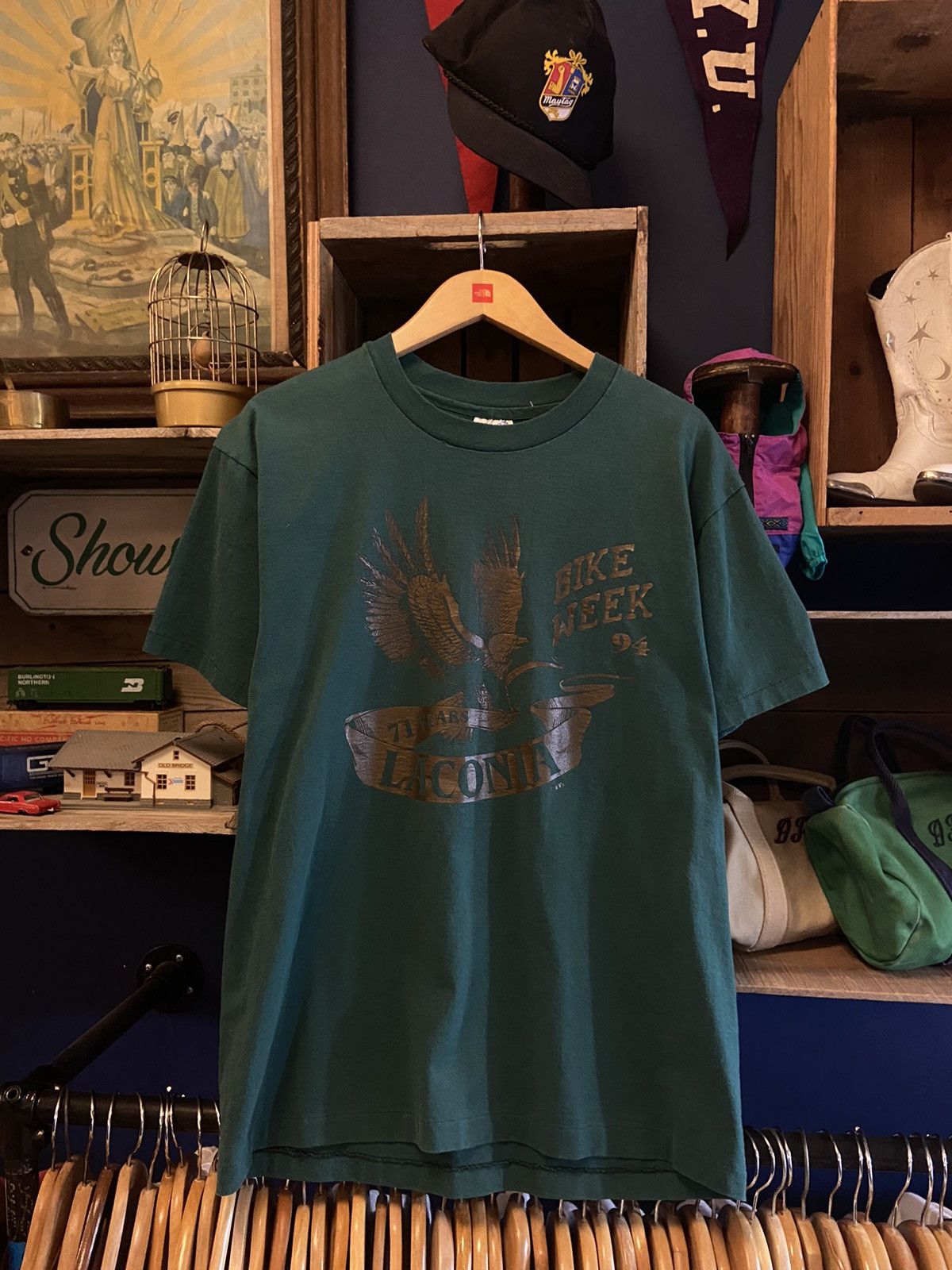 Harley Davidson × Vintage Vintage 90s Laconia Bike Week 94 Single Stitch T Shirt USA Size US L / EU 52-54 / 3 - 2 Thumbnail
