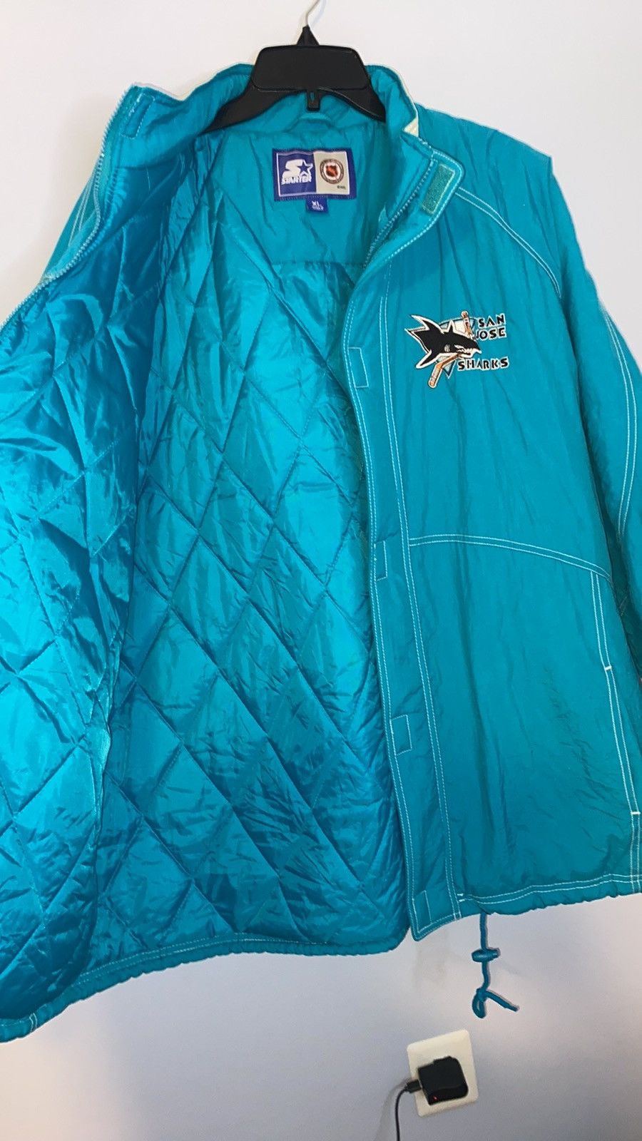 Starter Vintage Starter San Jose Sharks Jacket Mens‎ XL Size US XL / EU 56 / 4 - 6 Thumbnail
