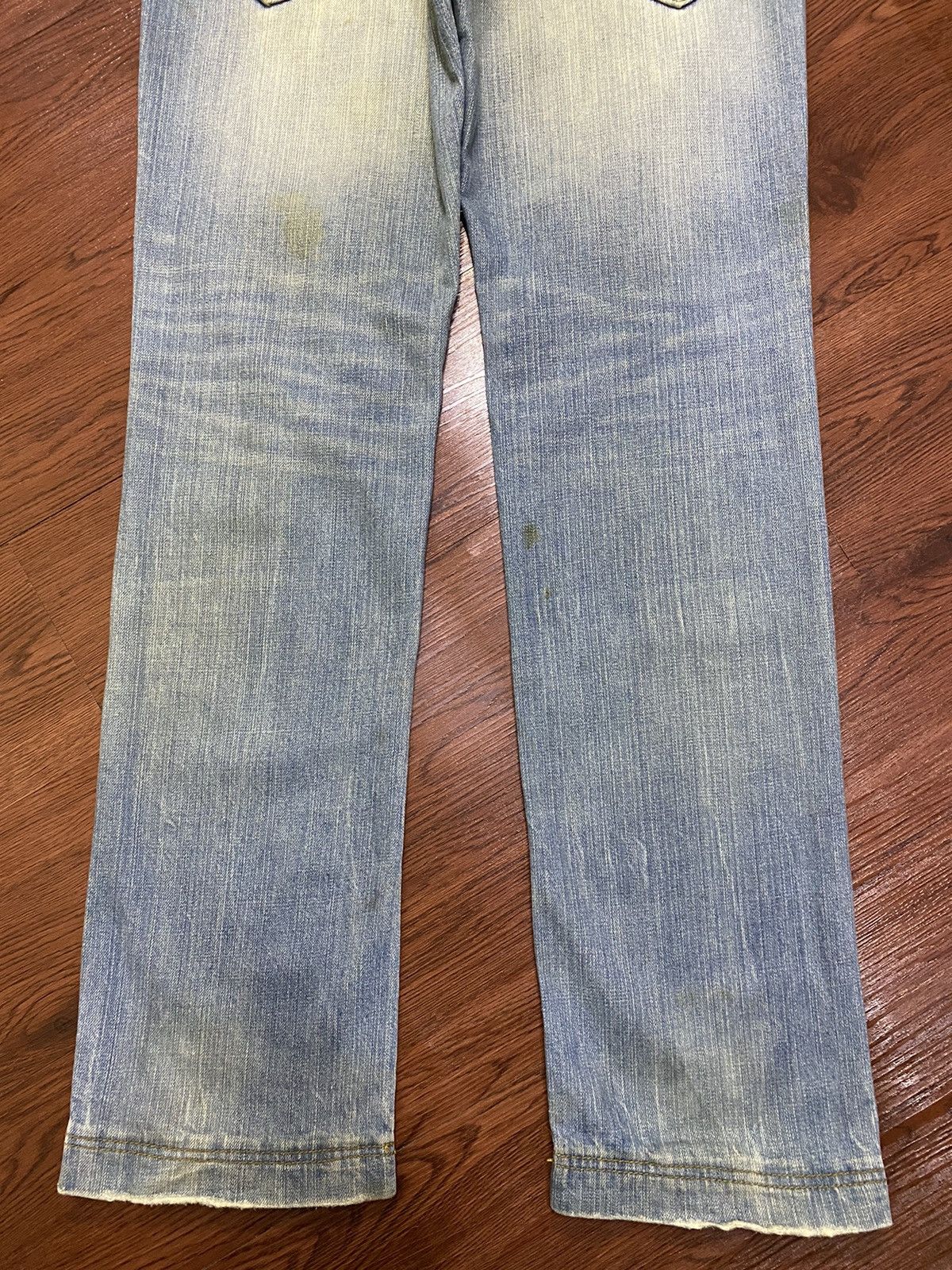 Japanese Brand Japanese Augeh Faded Multi Pocket Distressed Slim Jeans Size US 34 / EU 50 - 6 Thumbnail