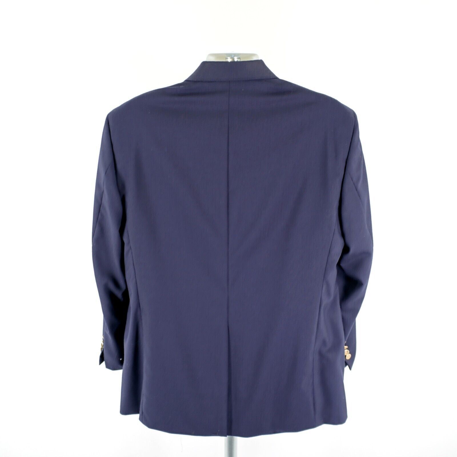 Savile Row Savile Row Wool Blue 2 Gold Button Blazer 44R Size 44R - 8 Thumbnail