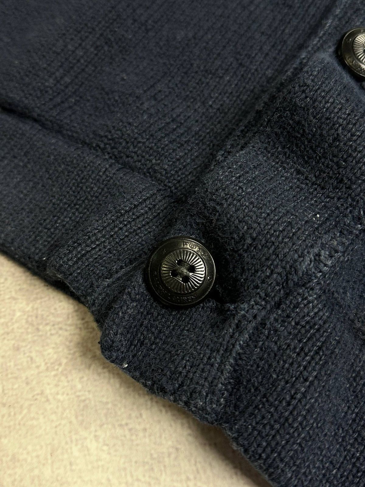 Polo Ralph Lauren Vintage Polo Ralph Lauren Heavy Knit Cardigan Sweater XXL Size US XXL / EU 58 / 5 - 3 Thumbnail