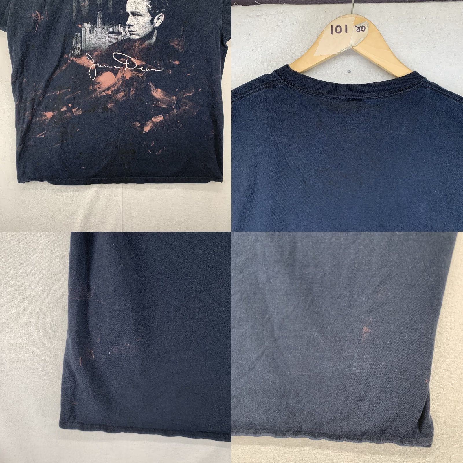 Gildan VINTAGE James Dean T-Shirt XL Black 50s Art Rock Grunge Morrissey Logo Graphic Printed Short Sleeve Crew Neck Gildan Cotton Limited Edition Mens Size US XL / EU 56 / 4 - 9 Thumbnail