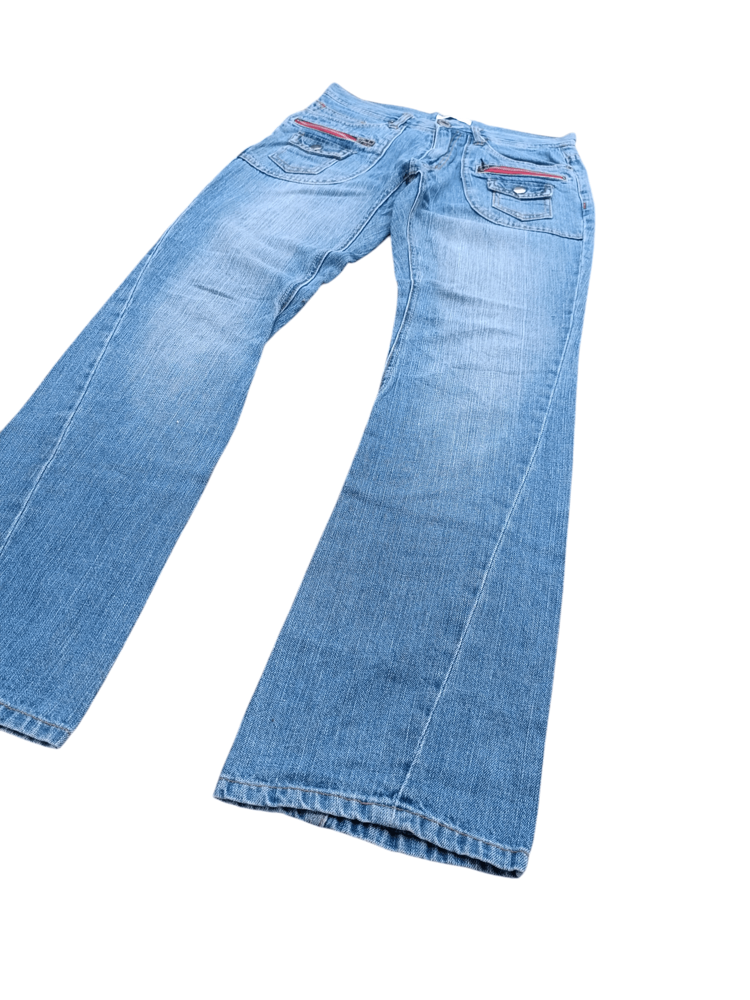 Japanese Brand FLARED 🔥 Japanese Brand Bush Pant Faded Jeans Size US 30 / EU 46 - 2 Thumbnail